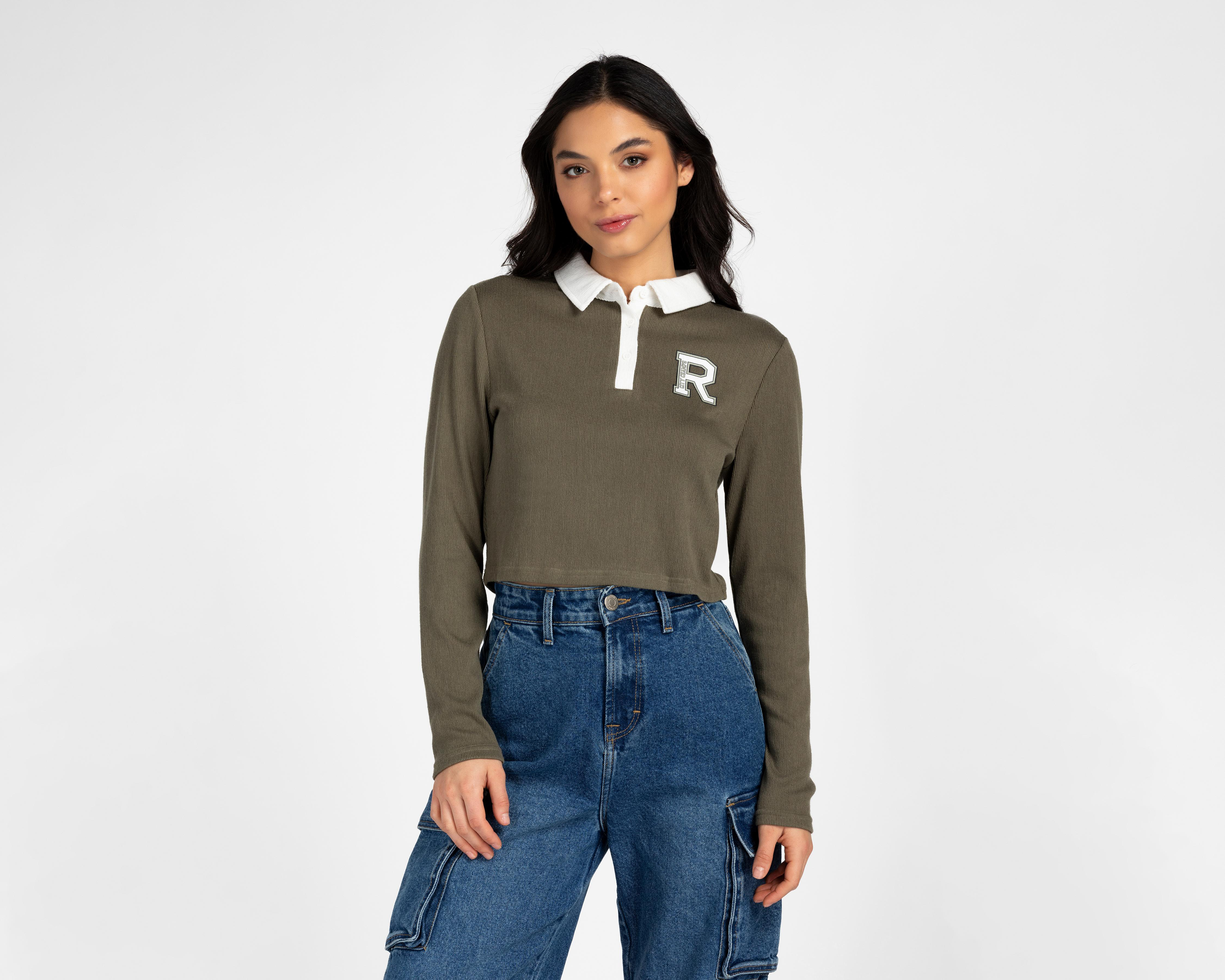 Foto 1 | Playera Refill Manga Larga para Mujer