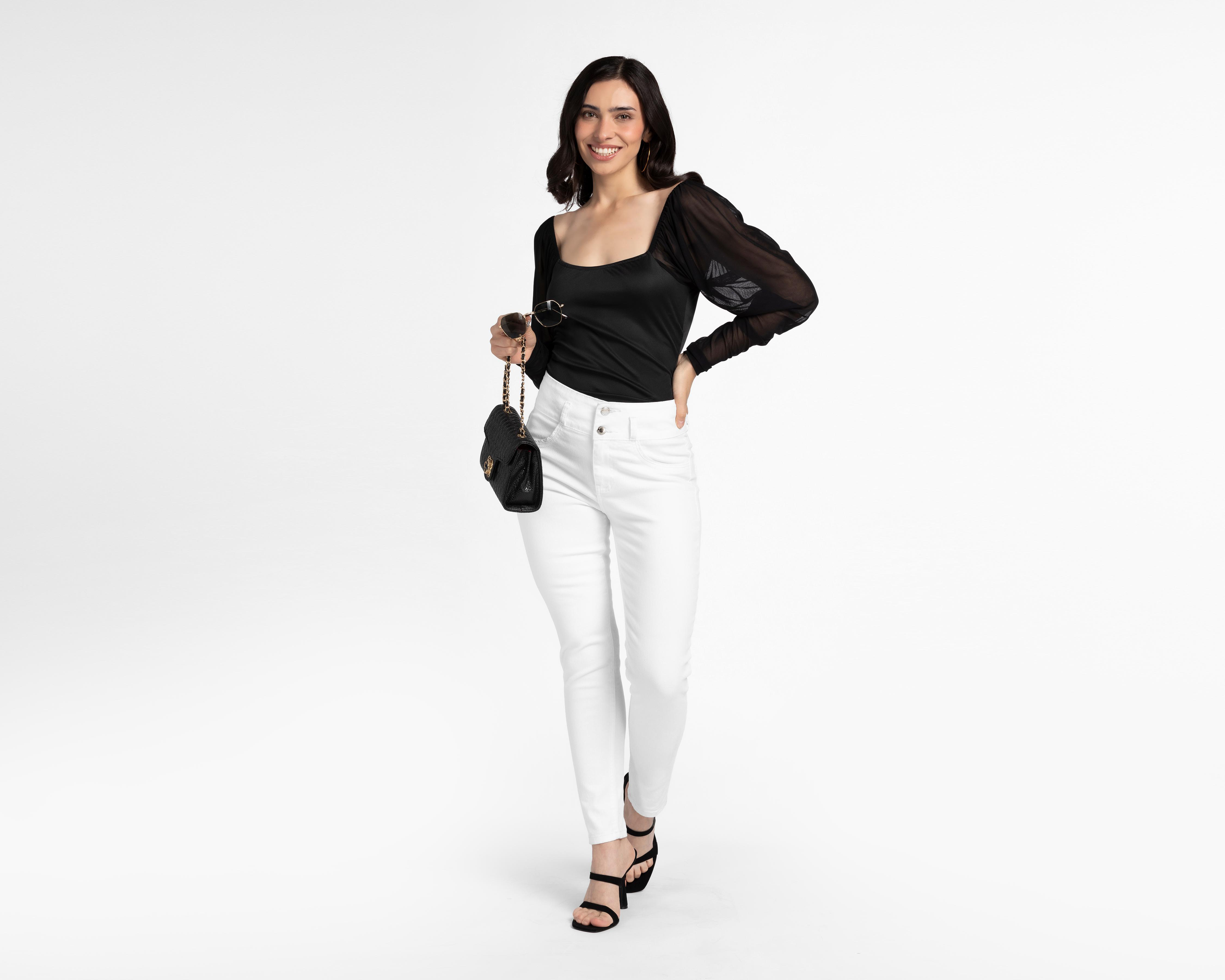 Foto 2 | Blusa Sahara Manga Larga con Mesh