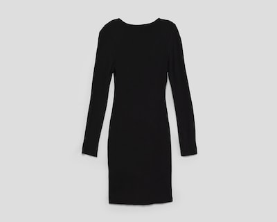Foto 2 | Vestido Casual Thinner Negro Manga Larga Cuello V