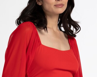 Foto 4 | Blusa Thinner Roja Manga Larga