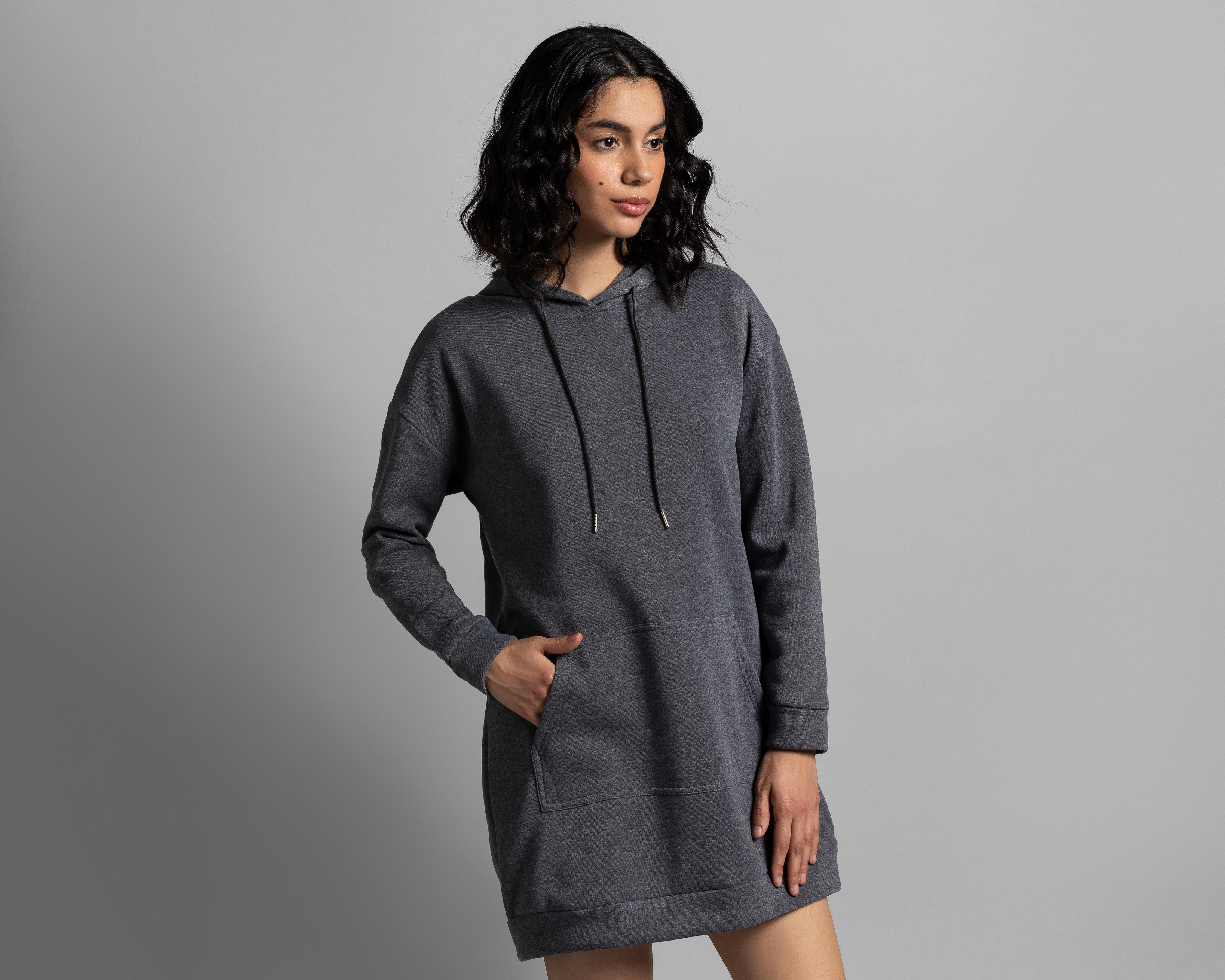 Sudadera Thinner Gris con Gorro