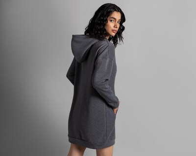 Foto 3 | Sudadera Thinner Gris con Gorro