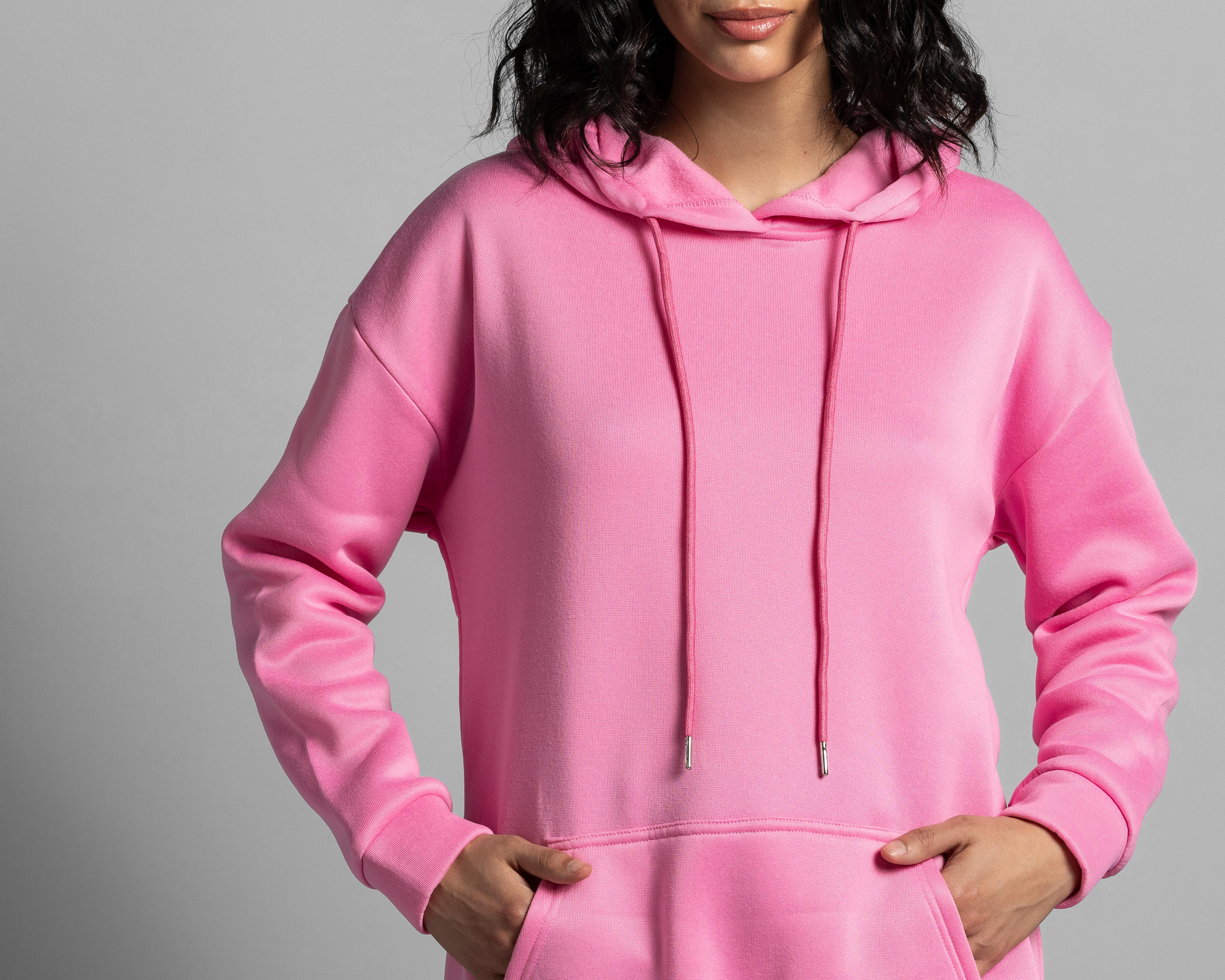 Foto 5 pulgar | Sudadera Thinner Rosa con Gorro