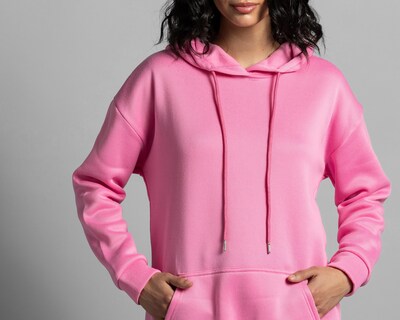 Foto 4 | Sudadera Thinner Rosa con Gorro