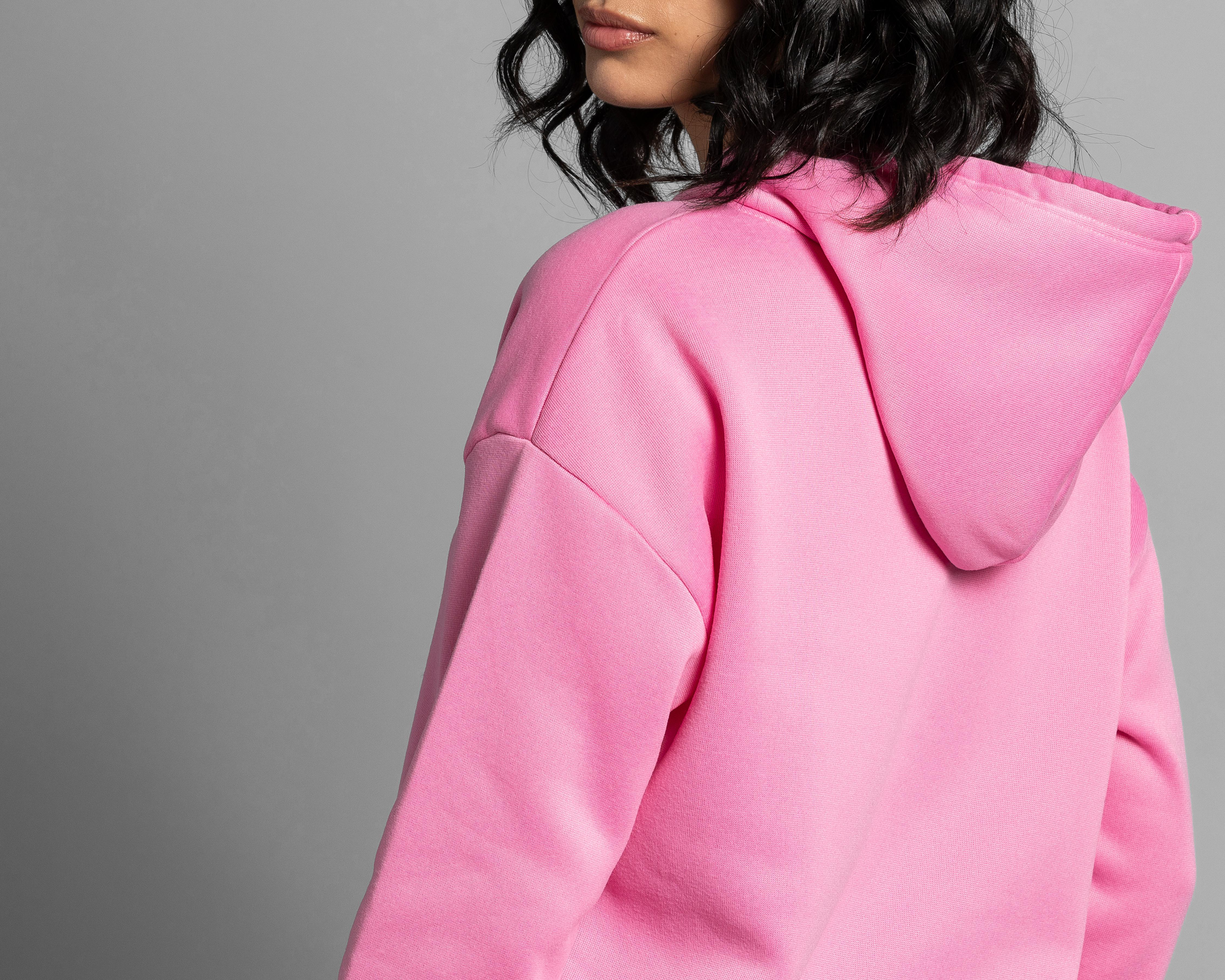 Foto 6 pulgar | Sudadera Thinner Rosa con Gorro