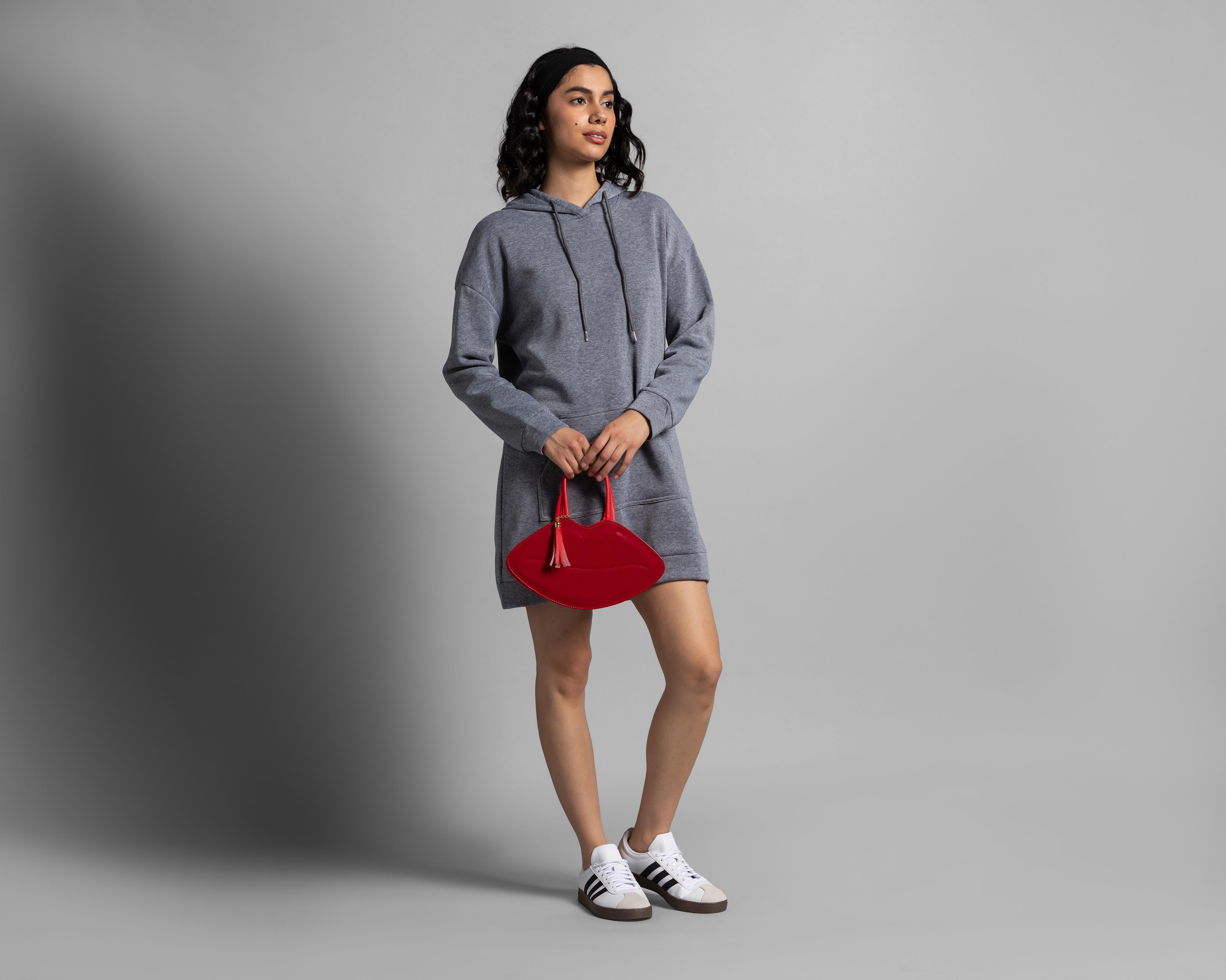 Foto 2 | Sudadera Thinner Gris con Gorro