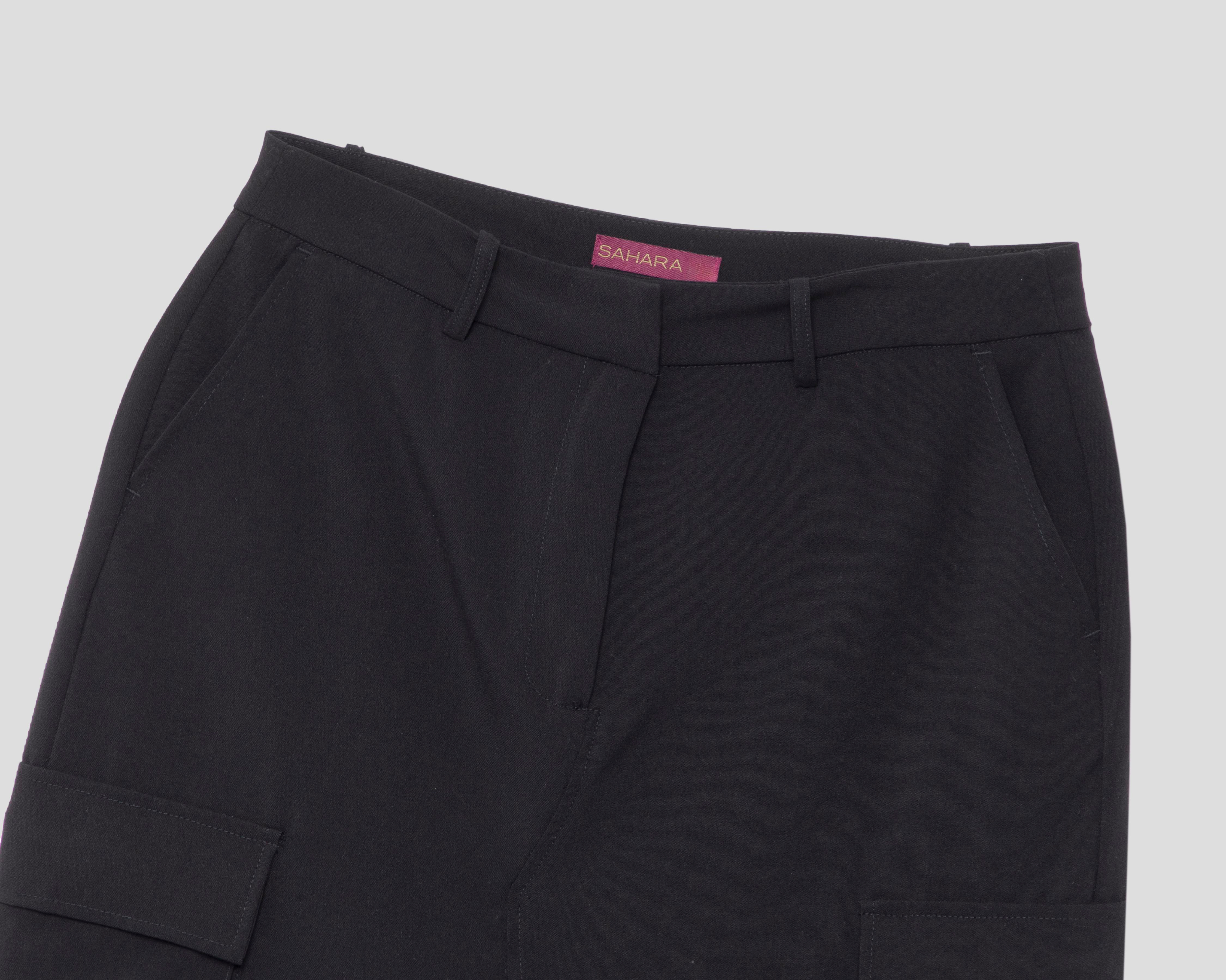 Foto 4 pulgar | Falda Midi Sahara Negra para Mujer