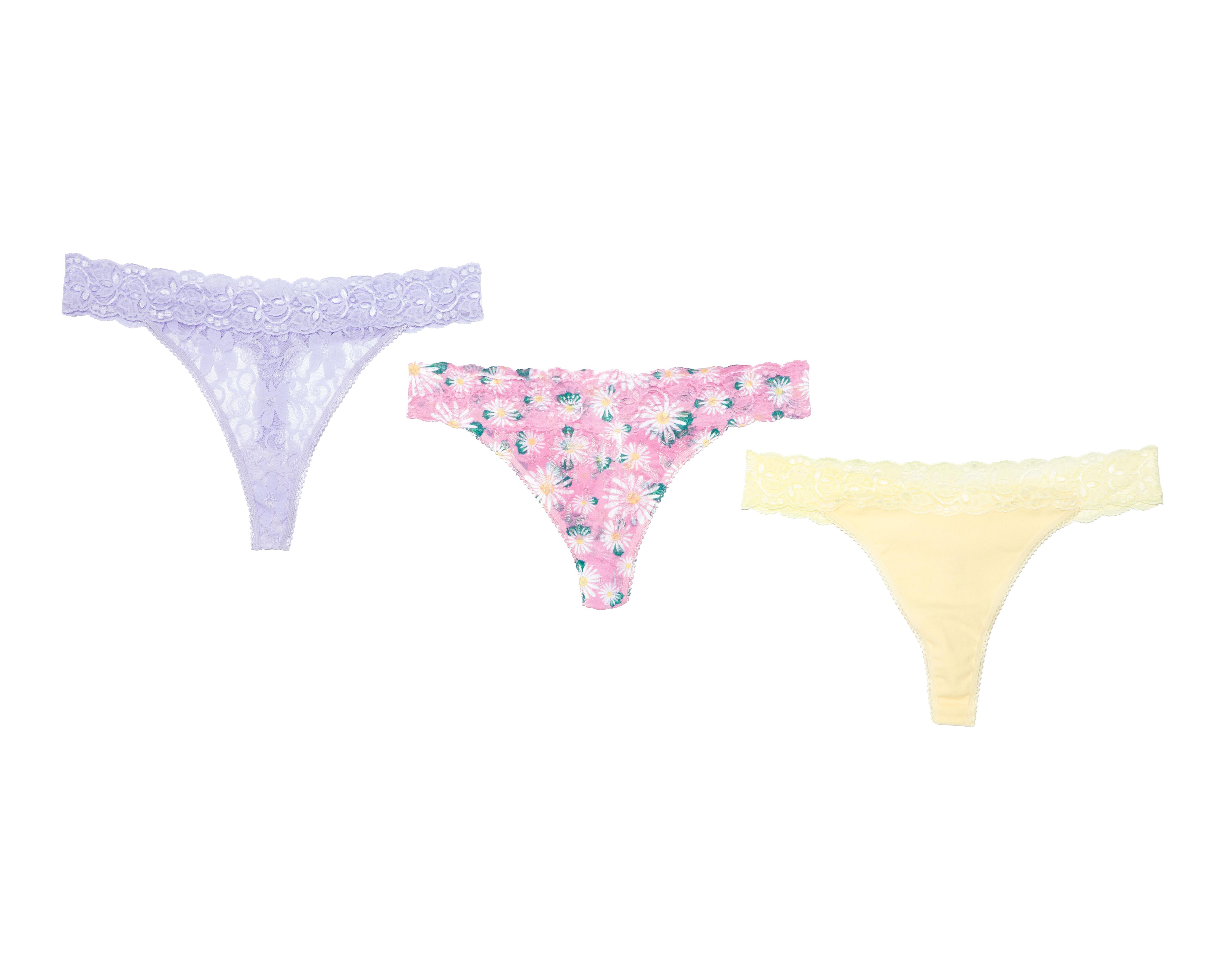 Foto 1 | Tanga con Encaje Lovest para Mujer 3 Piezas