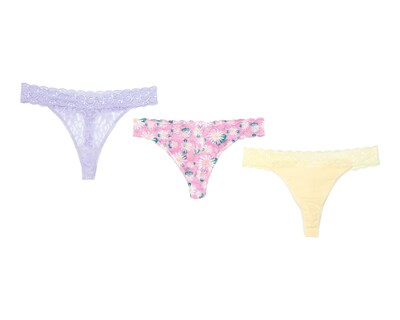 Foto 1 | Tanga con Encaje Lovest para Mujer 3 Piezas