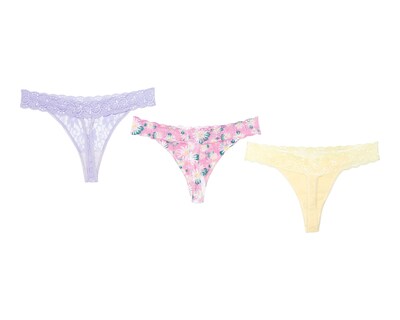 Foto 2 | Tanga con Encaje Lovest para Mujer 3 Piezas