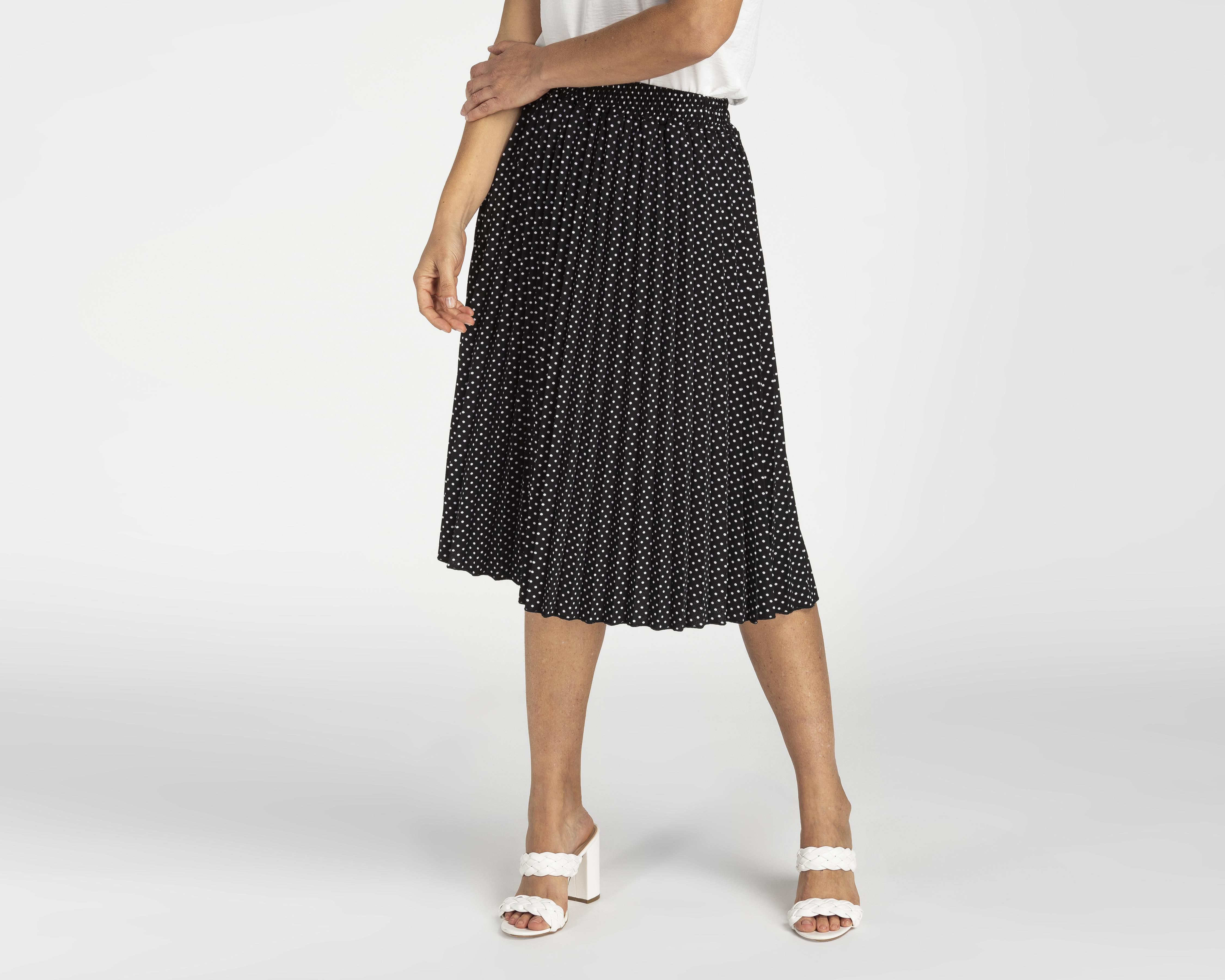 Falda Midi Lady Sun Plisada