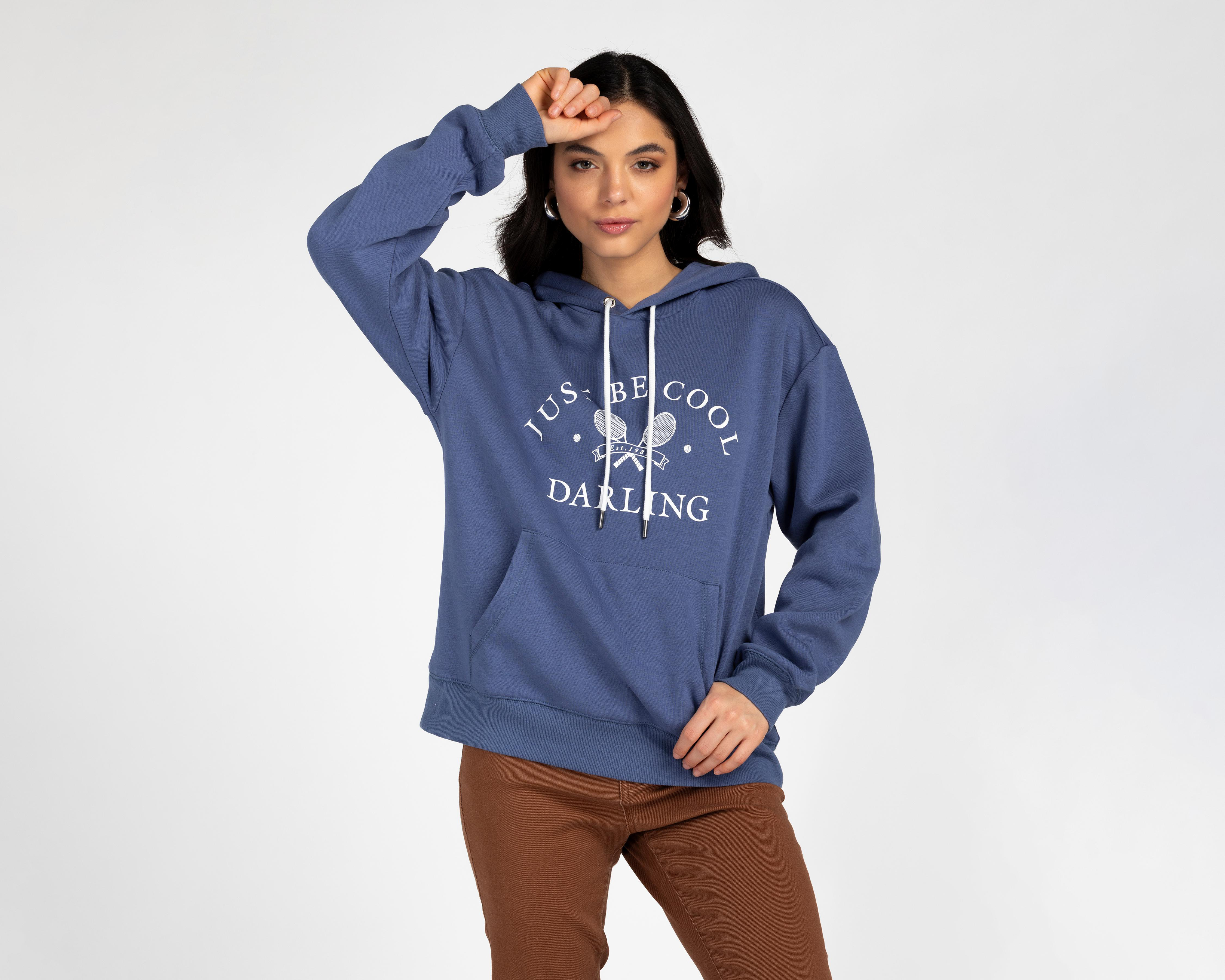 Foto 2 pulgar | Sudadera con Capucha Refill para Mujer