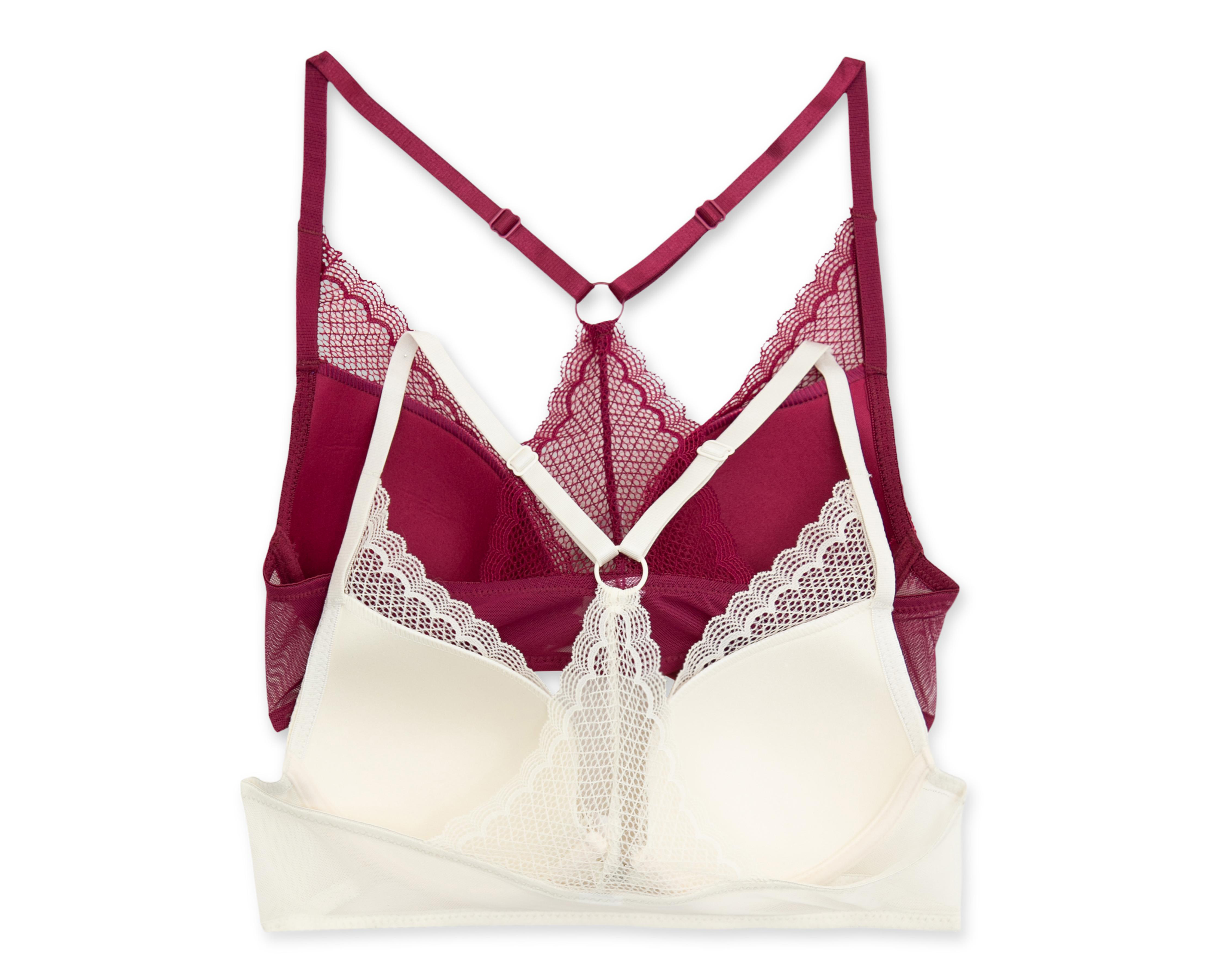 Foto 2 | Brasier con Encaje Eva tu Estilo Íntimo Copa Completa 2 Pack
