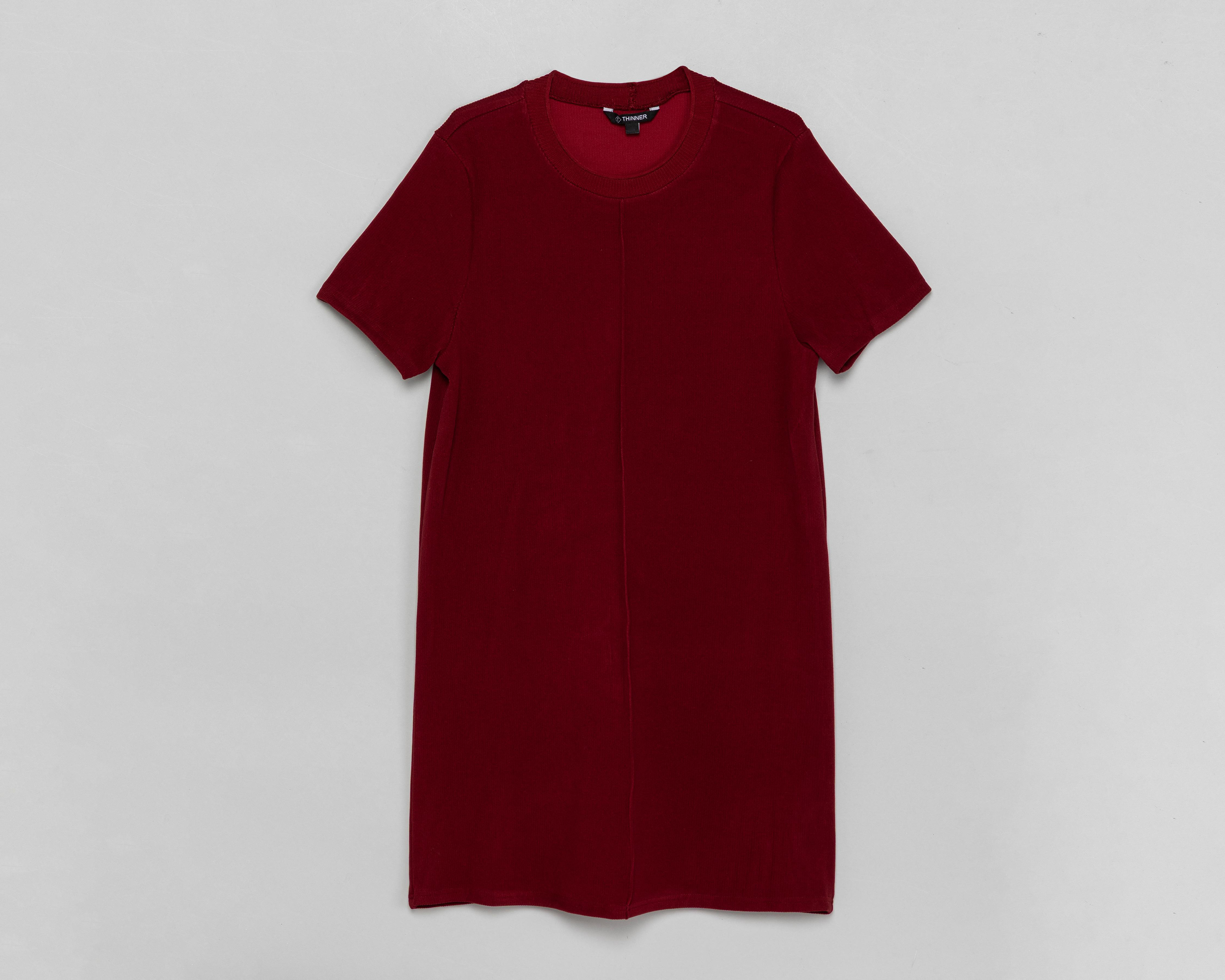Foto 1 | Vestido Casual Thinner Corto Rojo para Mujer