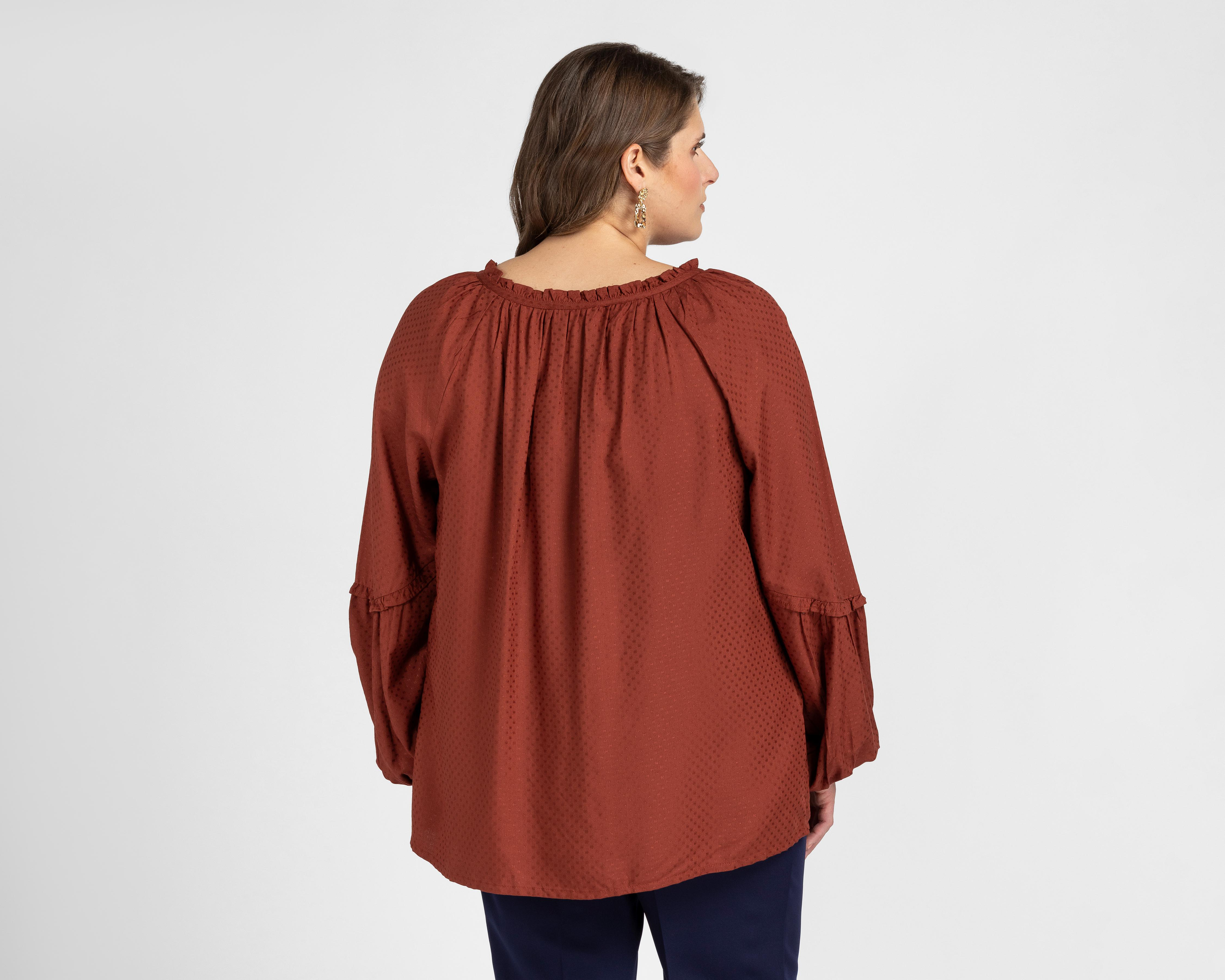 Foto 3 | Blusa Sahara Manga Larga para Mujer