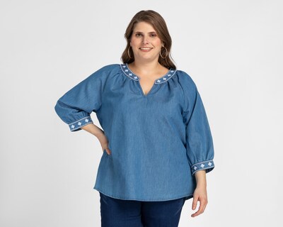 Foto 1 | Blusa Lady Sun Azul para Mujer