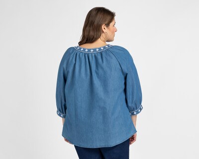 Foto 3 | Blusa Lady Sun Azul para Mujer