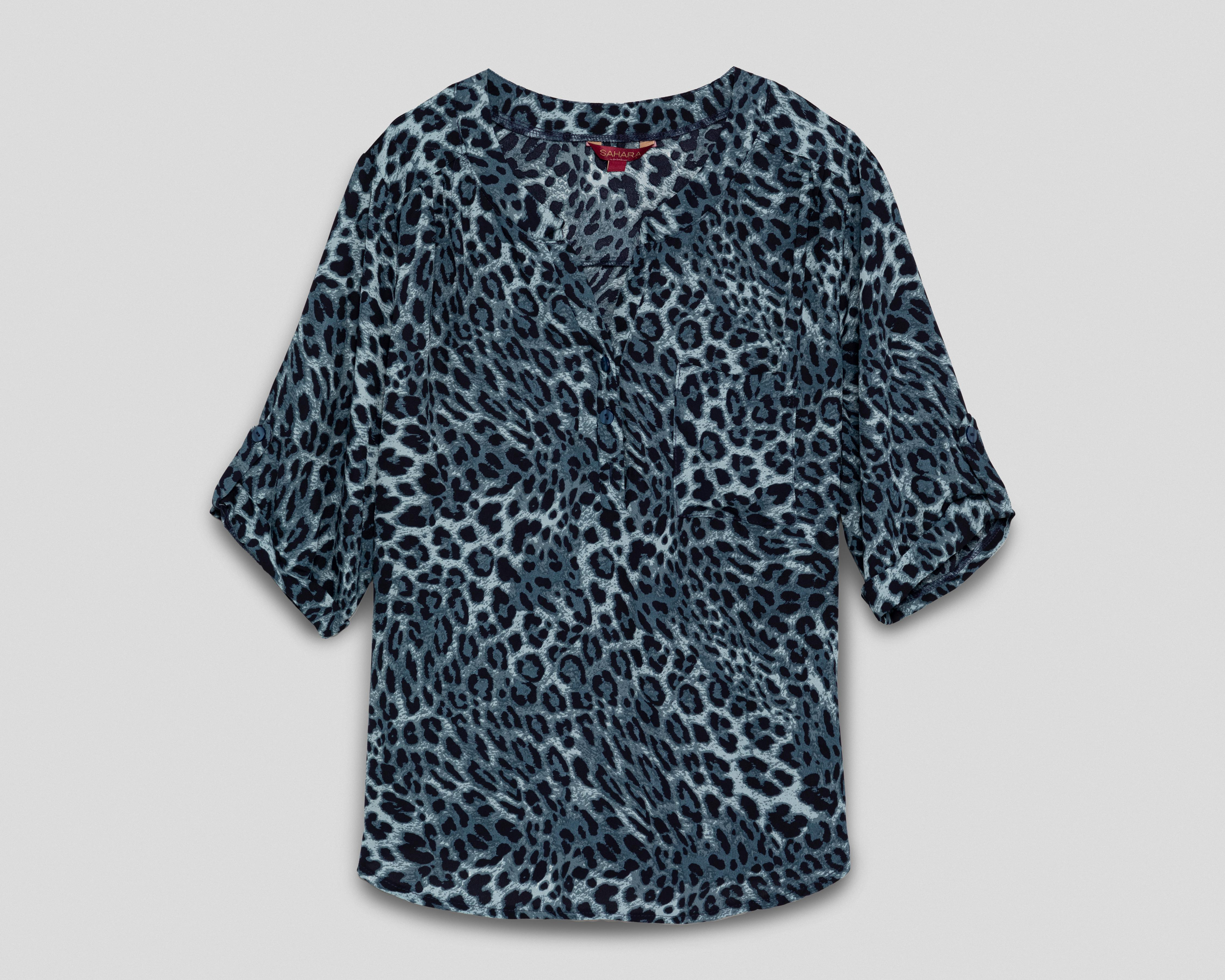 Foto 2 pulgar | Blusa Sahara Azul para Mujer