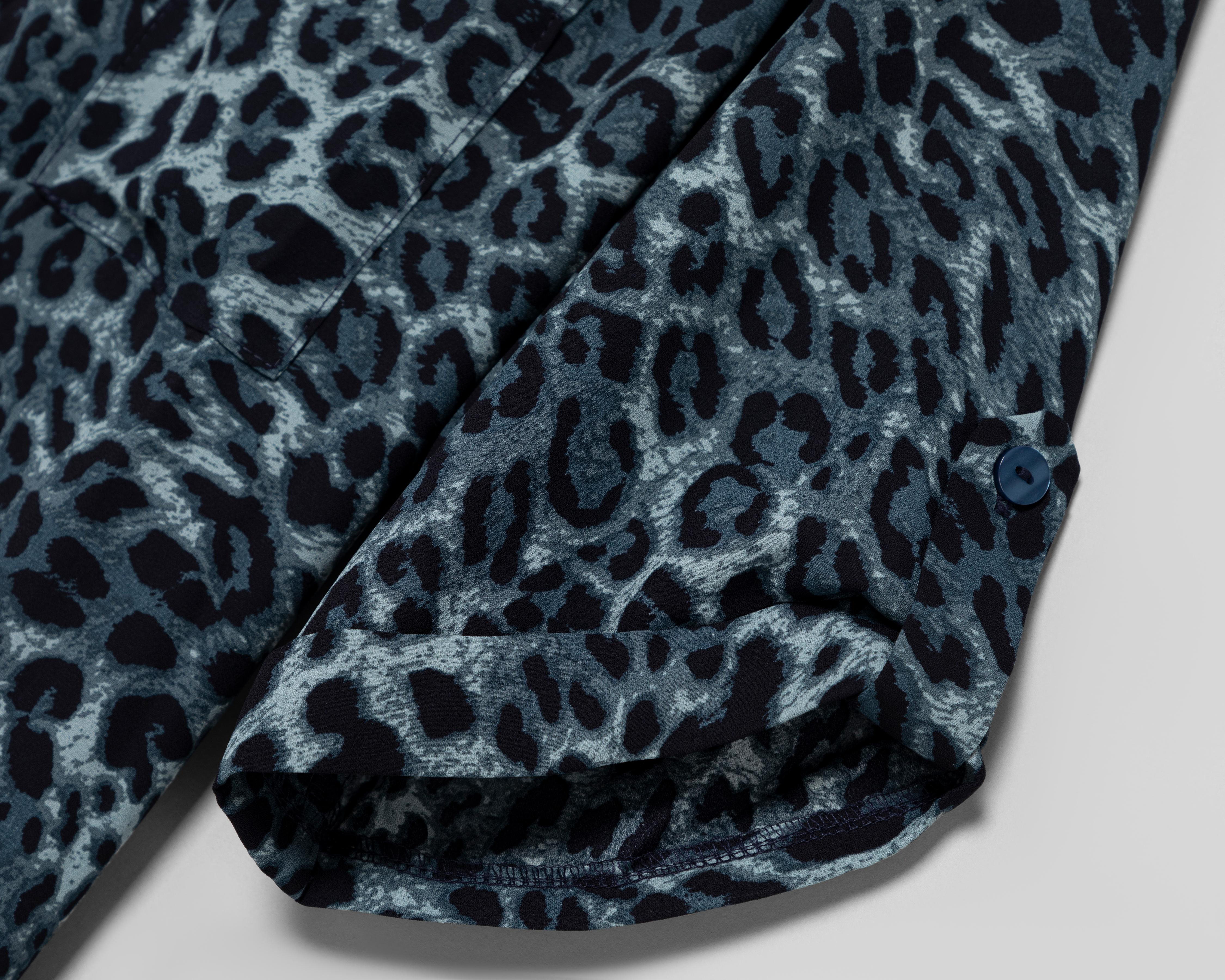Foto 4 pulgar | Blusa Sahara Azul para Mujer