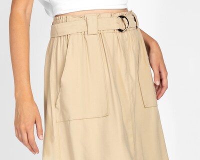 Foto 4 | Falda Midi Sahara con Abertura Frontal para Mujer