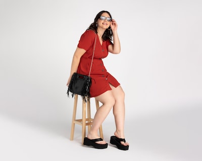 Foto 5 | Vestido Refill Casual Corto con Botones
