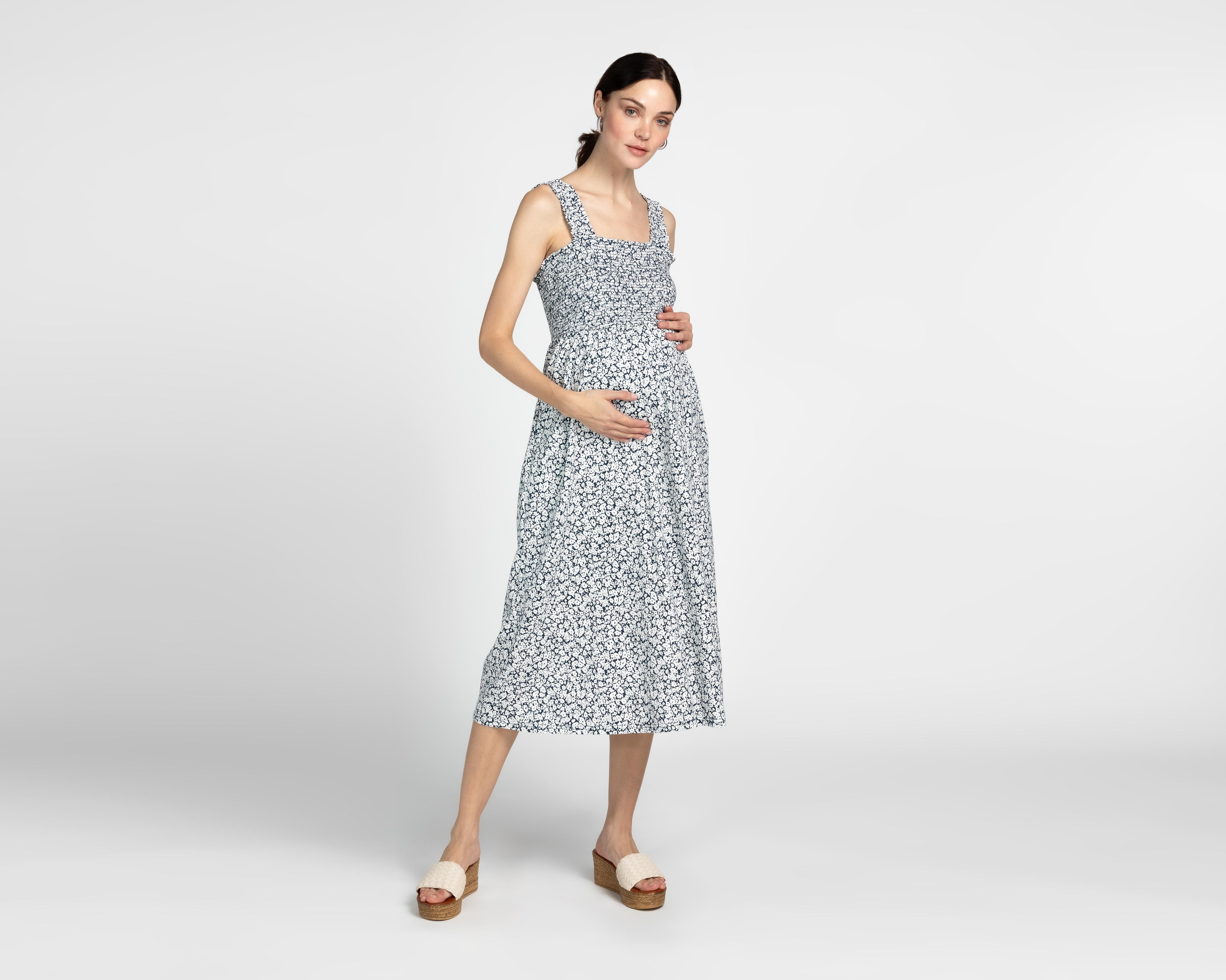 Foto 1 | Vestido de Maternidad Mamá Bella Azul