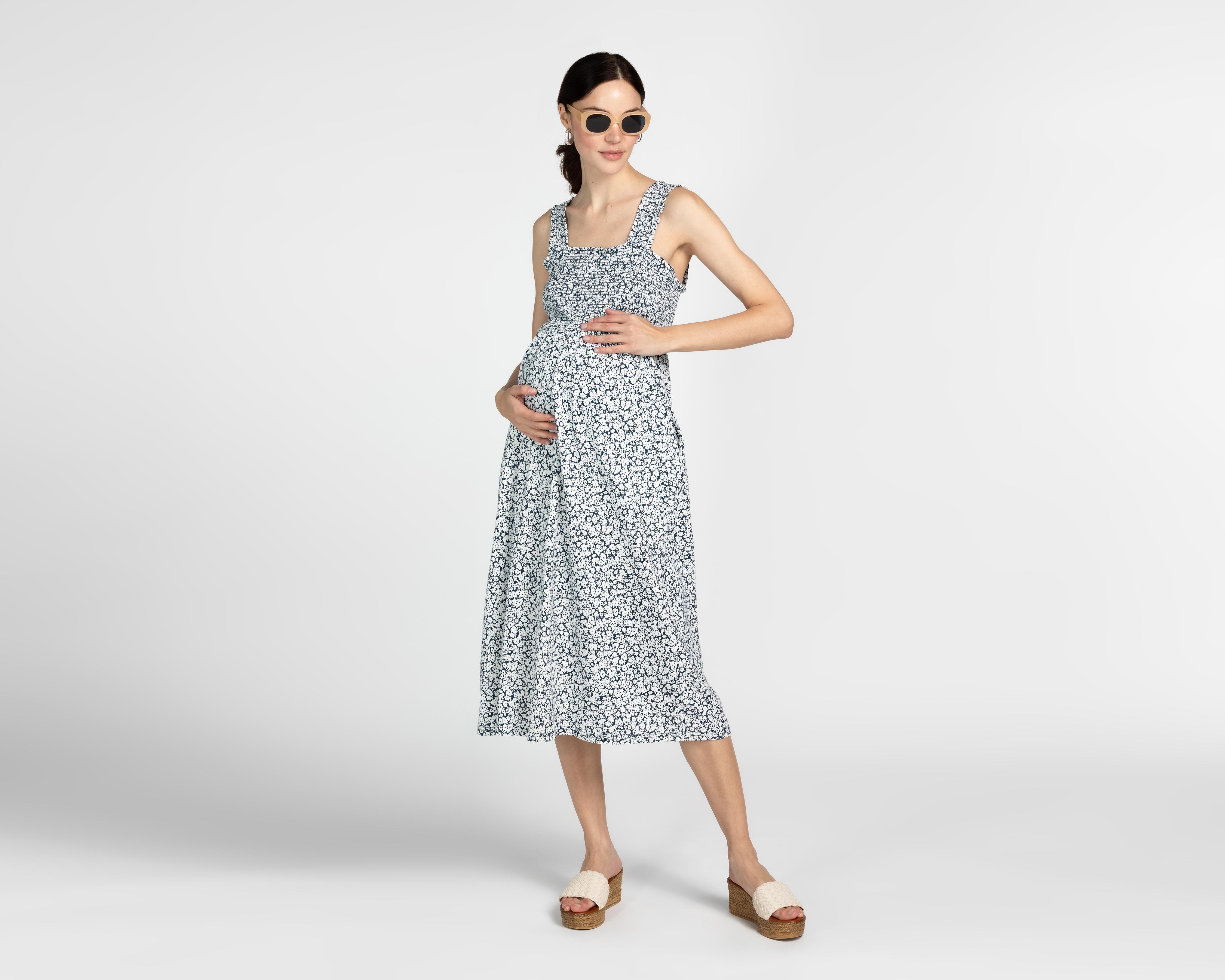 Foto 2 | Vestido de Maternidad Mamá Bella Azul