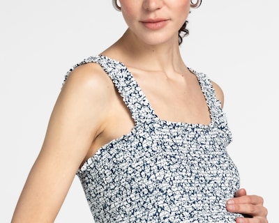 Foto 5 | Vestido de Maternidad Mamá Bella Azul