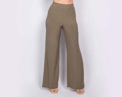 Foto 1 | Pantalón de Vestir Strona Verde Olivo para Mujer