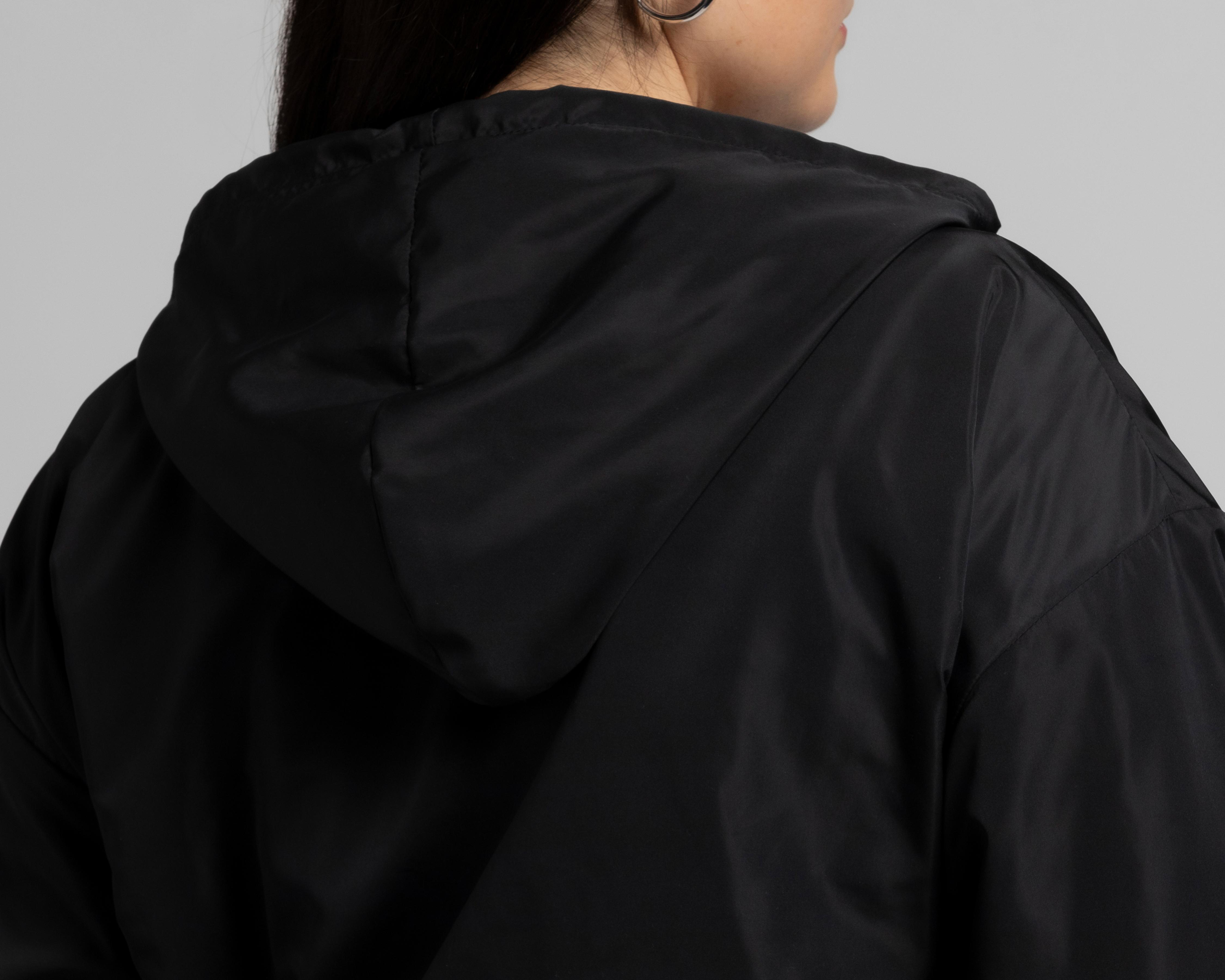 Foto 5 | Chamarra Strona Negra con Gorro para Mujer