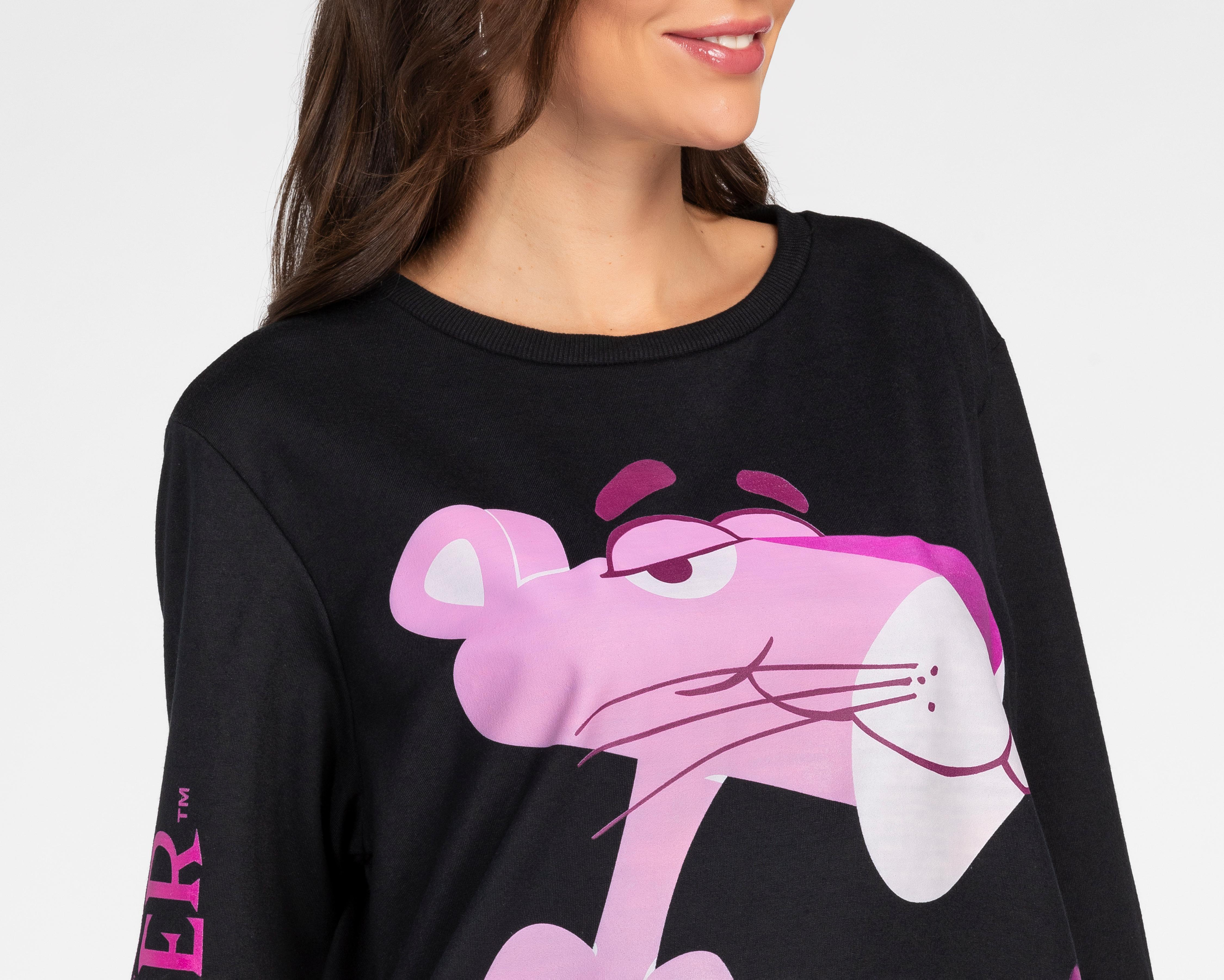 Foto 4 pulgar | Sudadera Estampada Pink Panther para Mujer