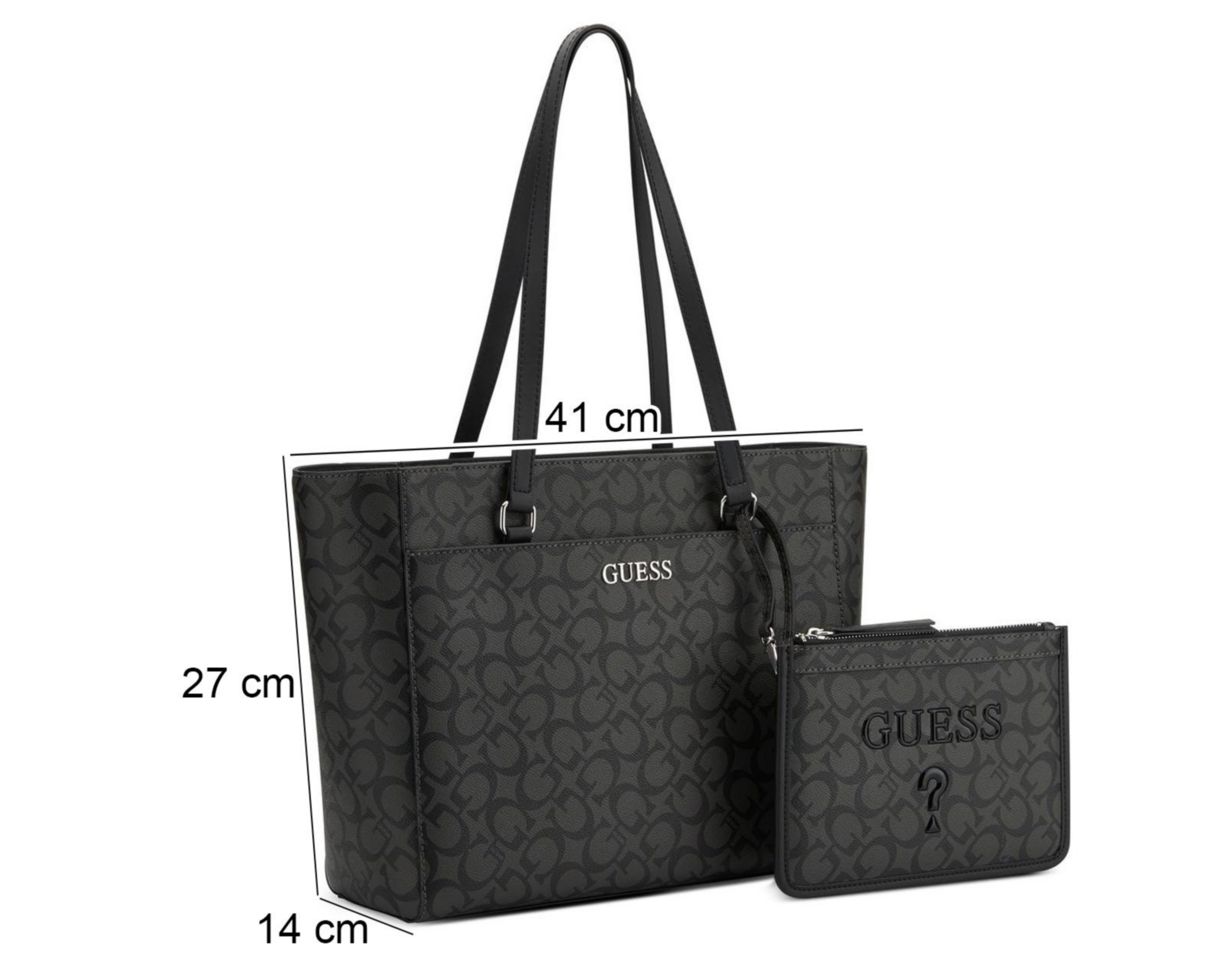Foto 5 | Bolsa de Hombro Guess Delphine con Monedero
