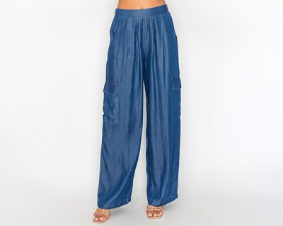 Foto 2 | Pantalón Cargo Strona Azul para Mujer