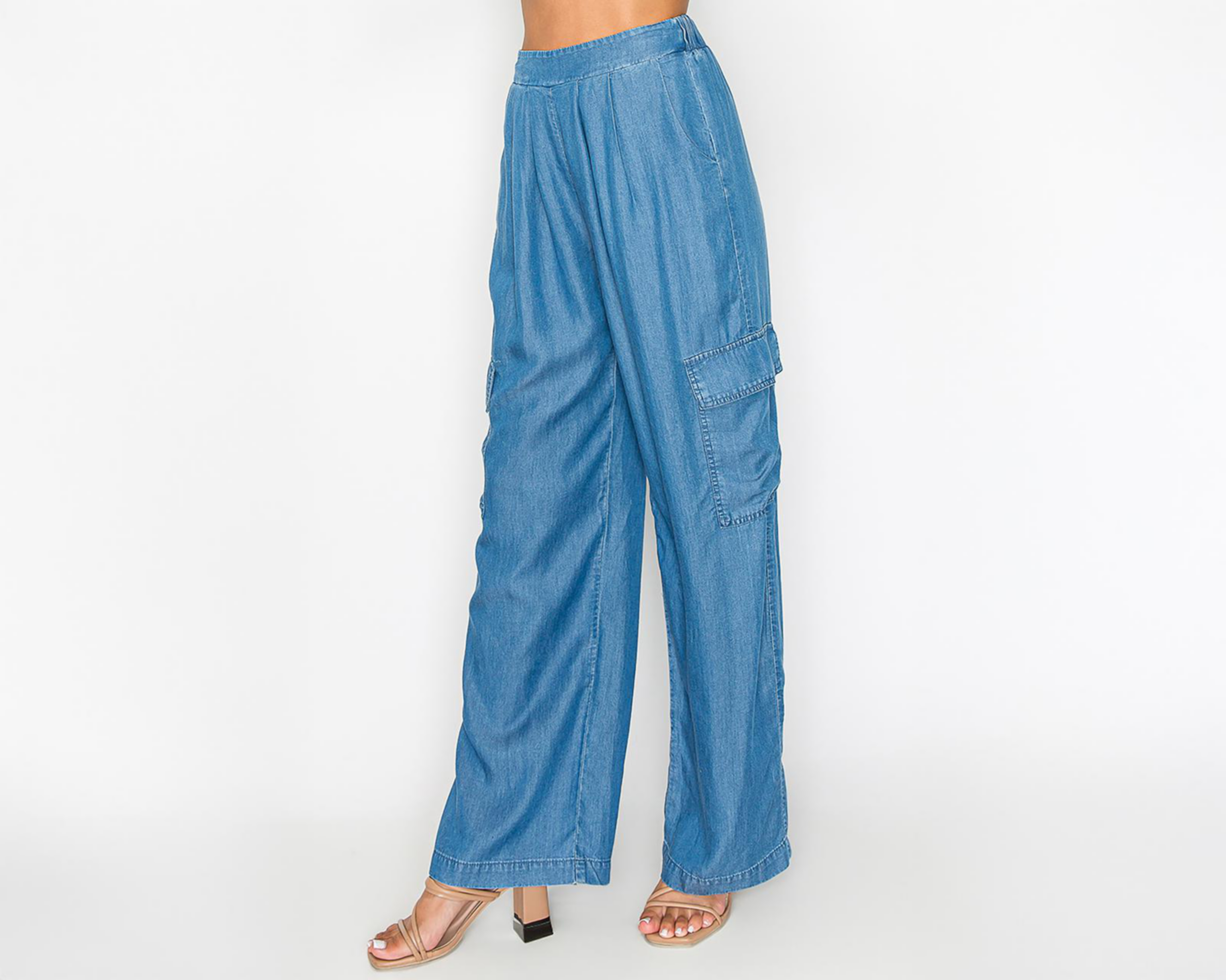 Foto 1 | Pantalón Cargo Strona Azul para Mujer