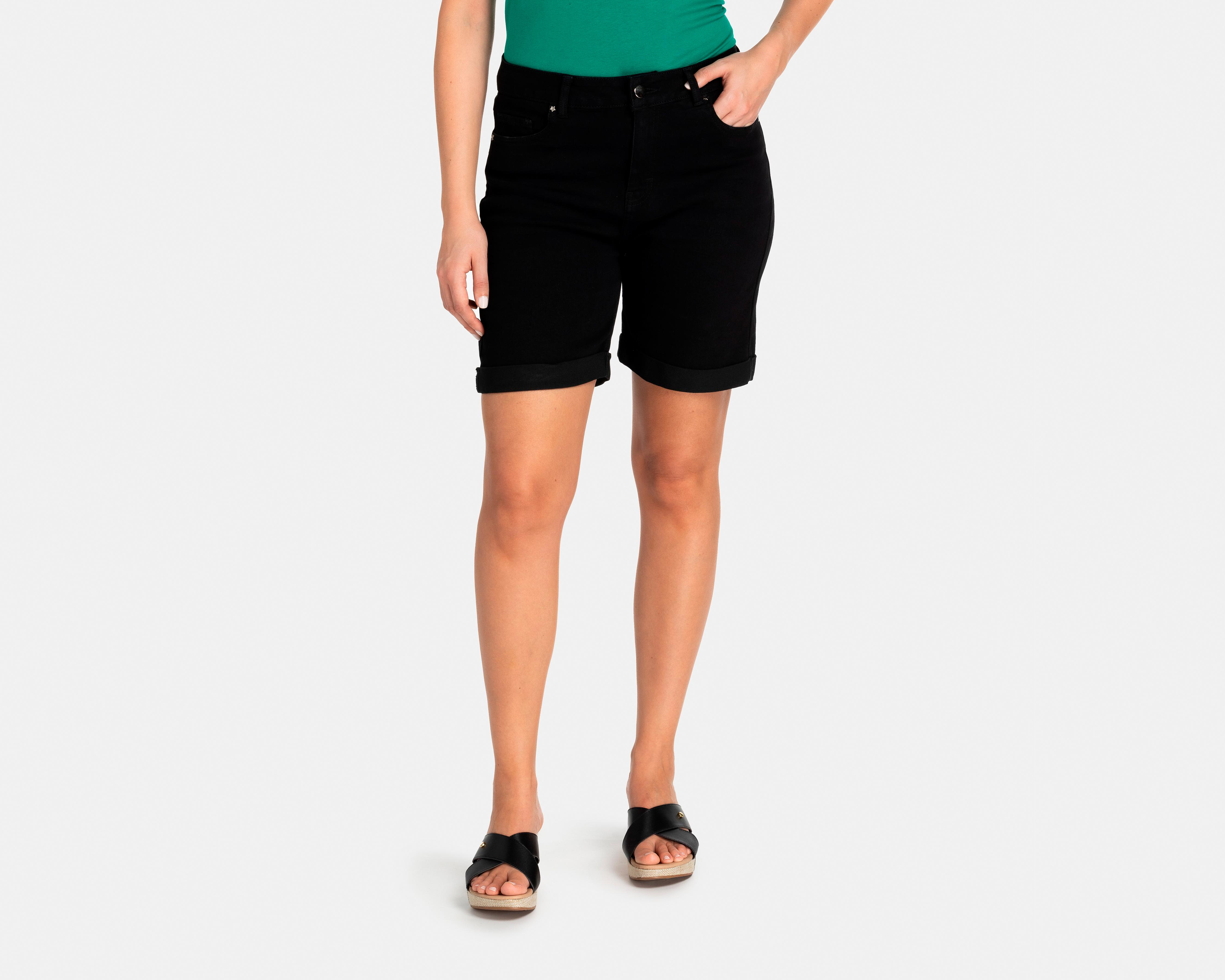 Foto 2 pulgar | Short Lady Sun Negro