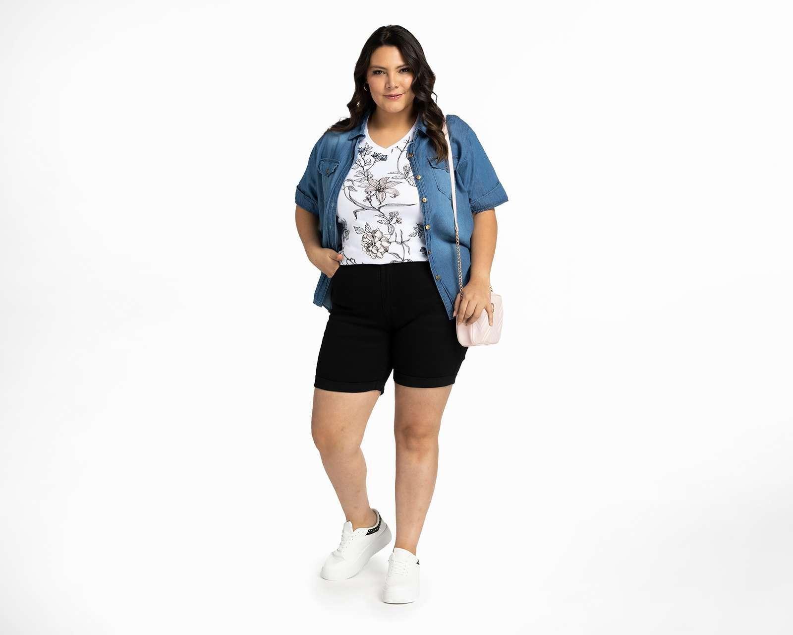 Foto 6 pulgar | Short Lady Sun Negro