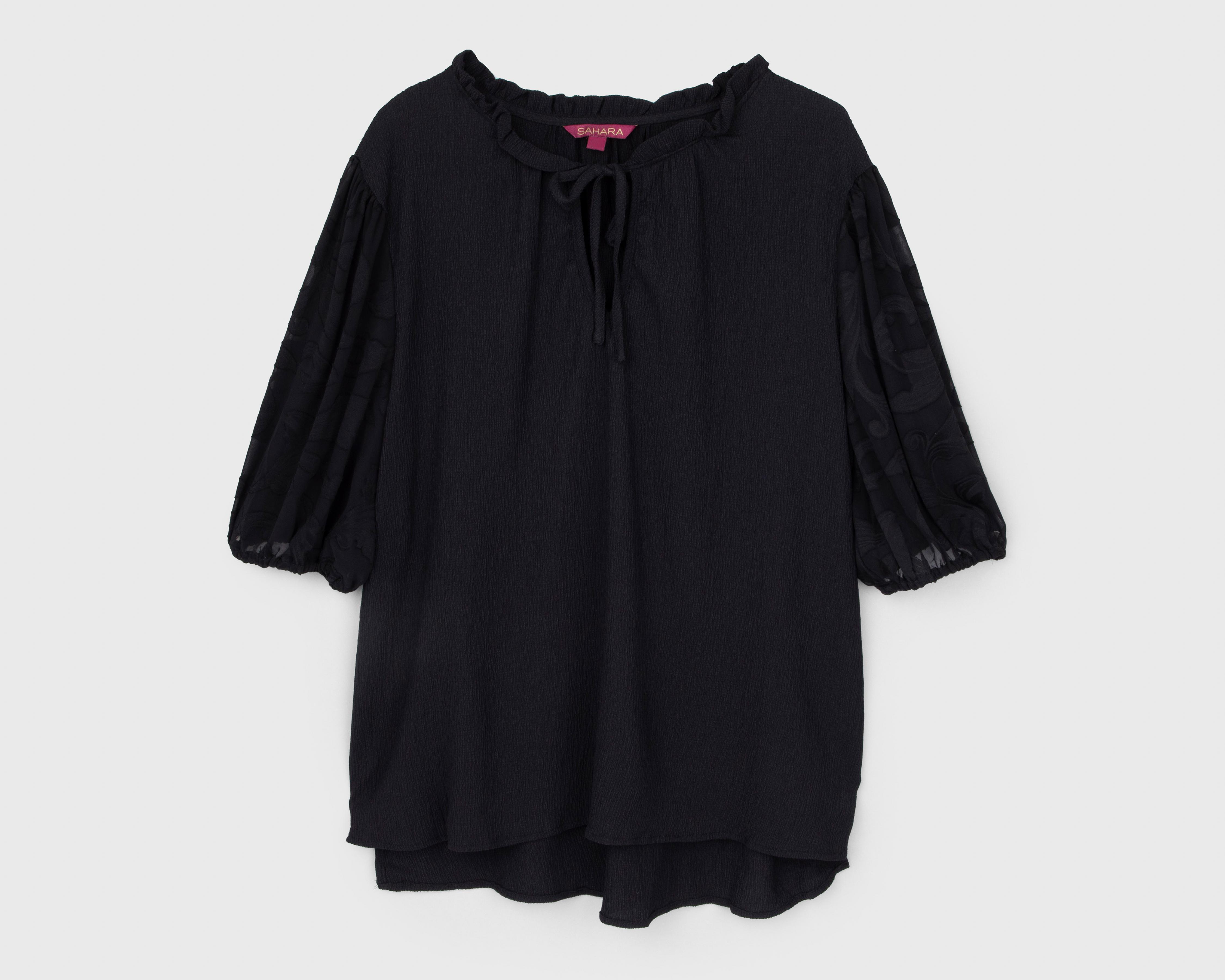 Foto 2 pulgar | Blusa Sahara con Elástico para Mujer