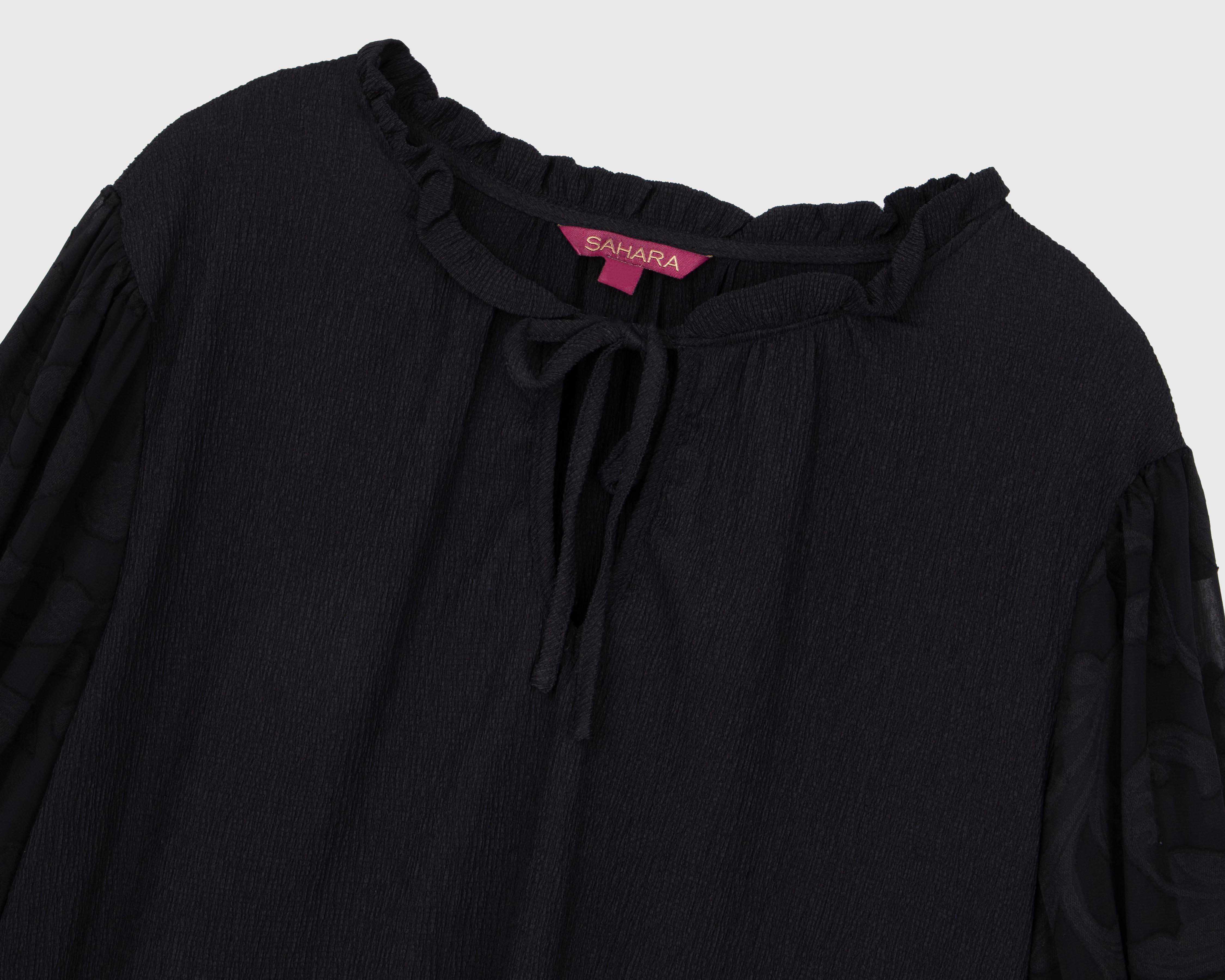Foto 4 pulgar | Blusa Sahara con Elástico para Mujer