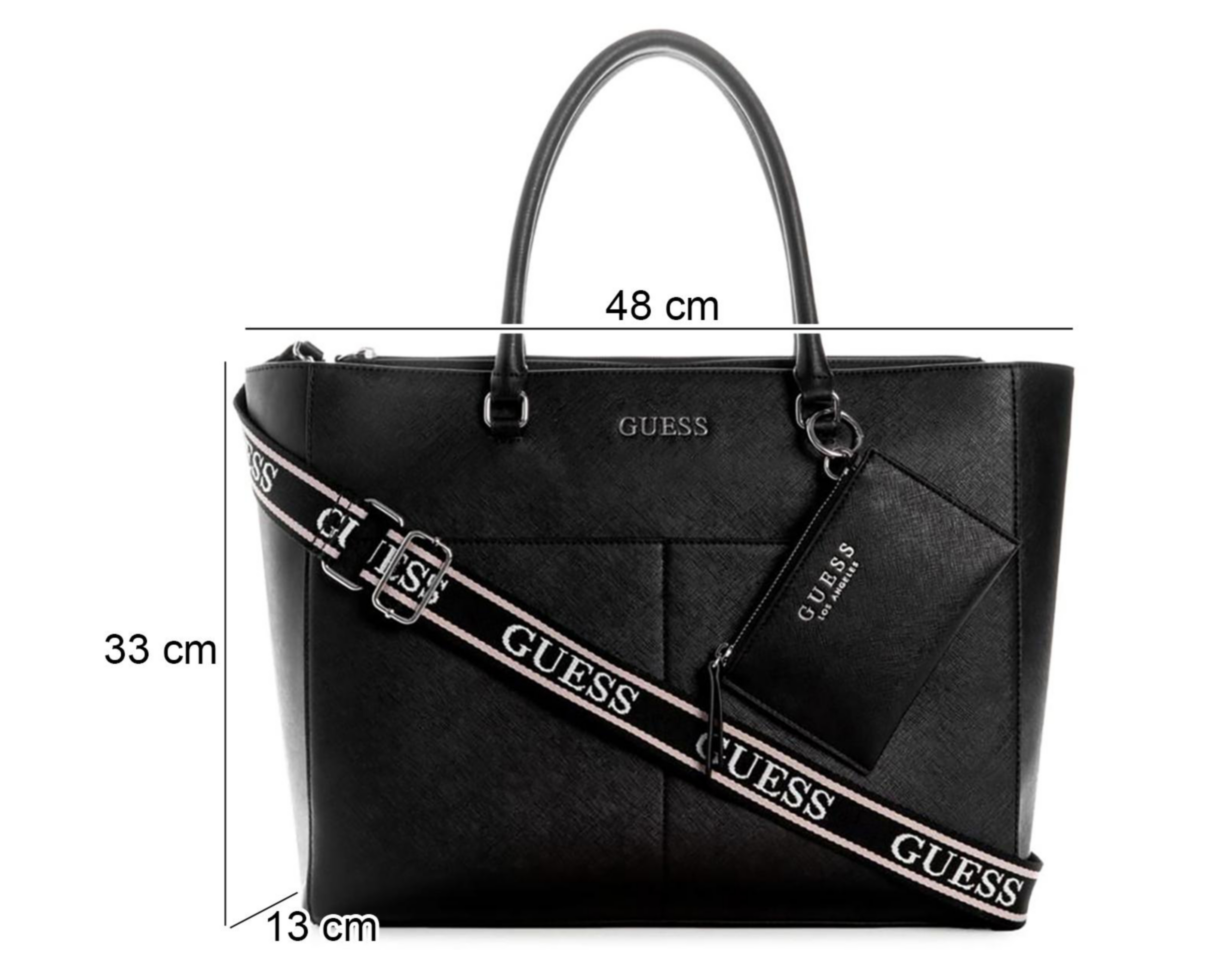 Foto 4 | Bolsa de Hombro Guess con Monedero