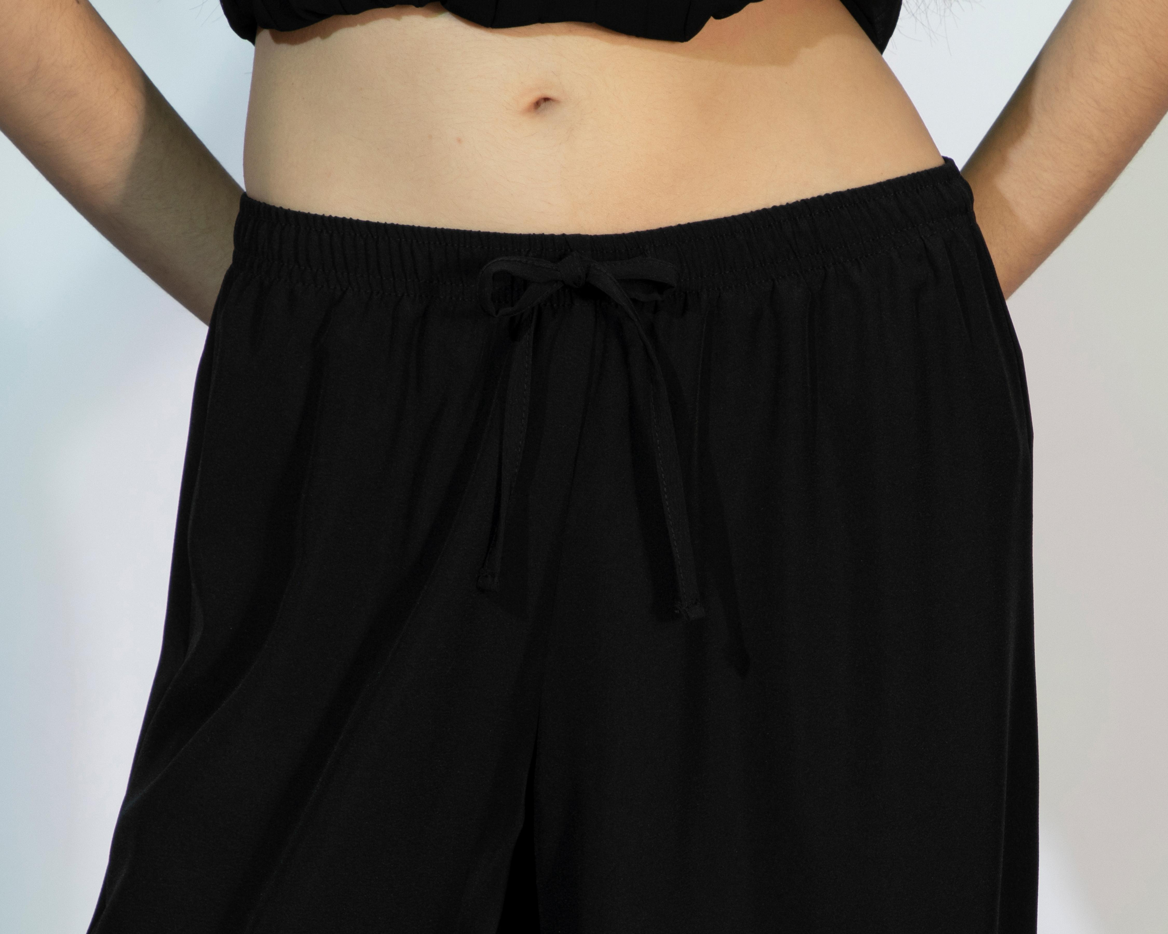 Foto 5 pulgar | Pantalón Ancho Strona Negro para Mujer