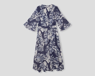 Foto 2 | Vestido de Coctel Sahara Azul Marino Floral con Escote V para Mujer
