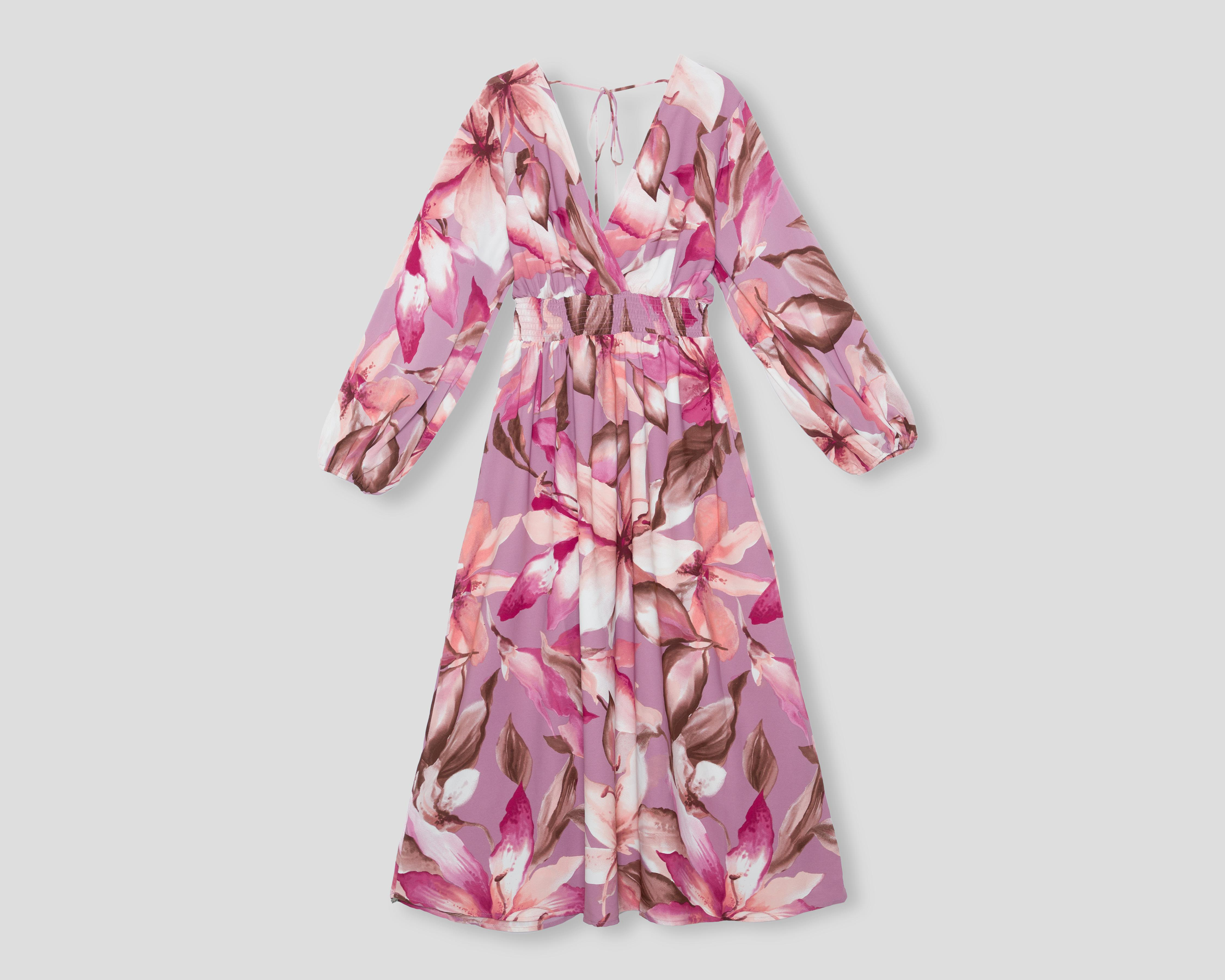 Foto 2 pulgar | Vestido Coctel Sahara Midi Floral para Mujer