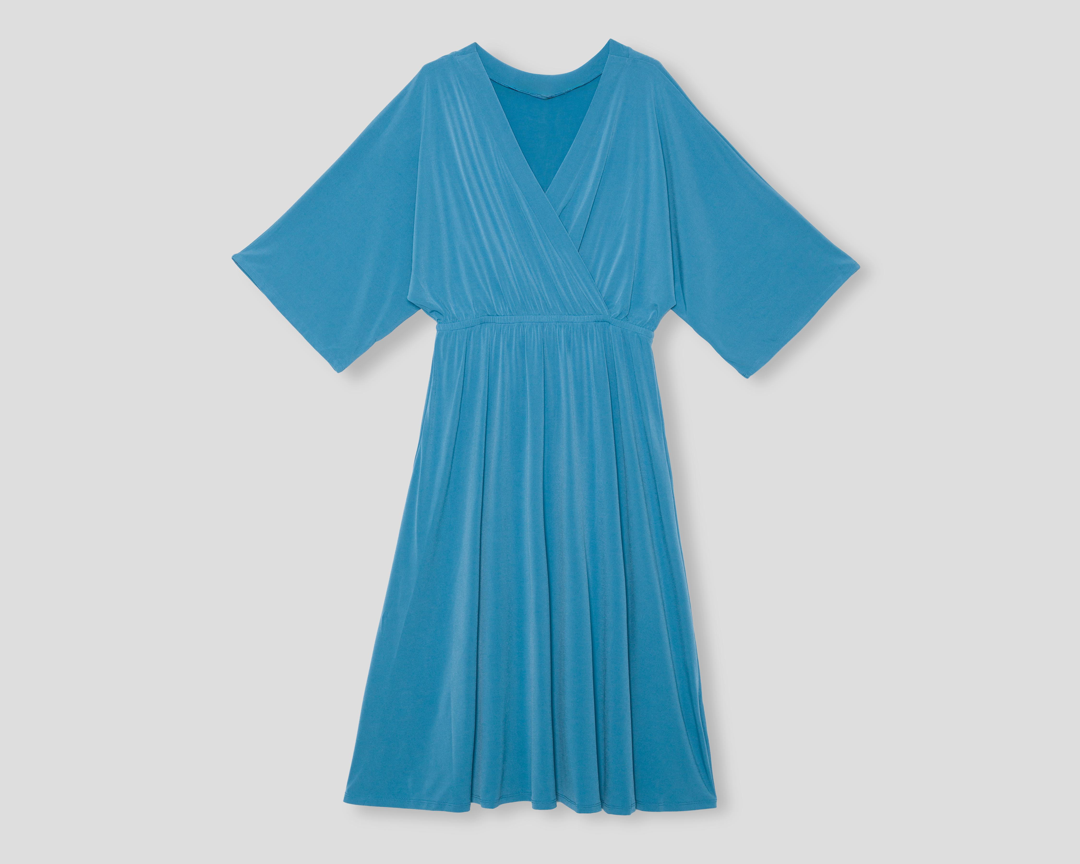 Foto 2 pulgar | Vestido Coctel Sahara Azul Midi para Mujer
