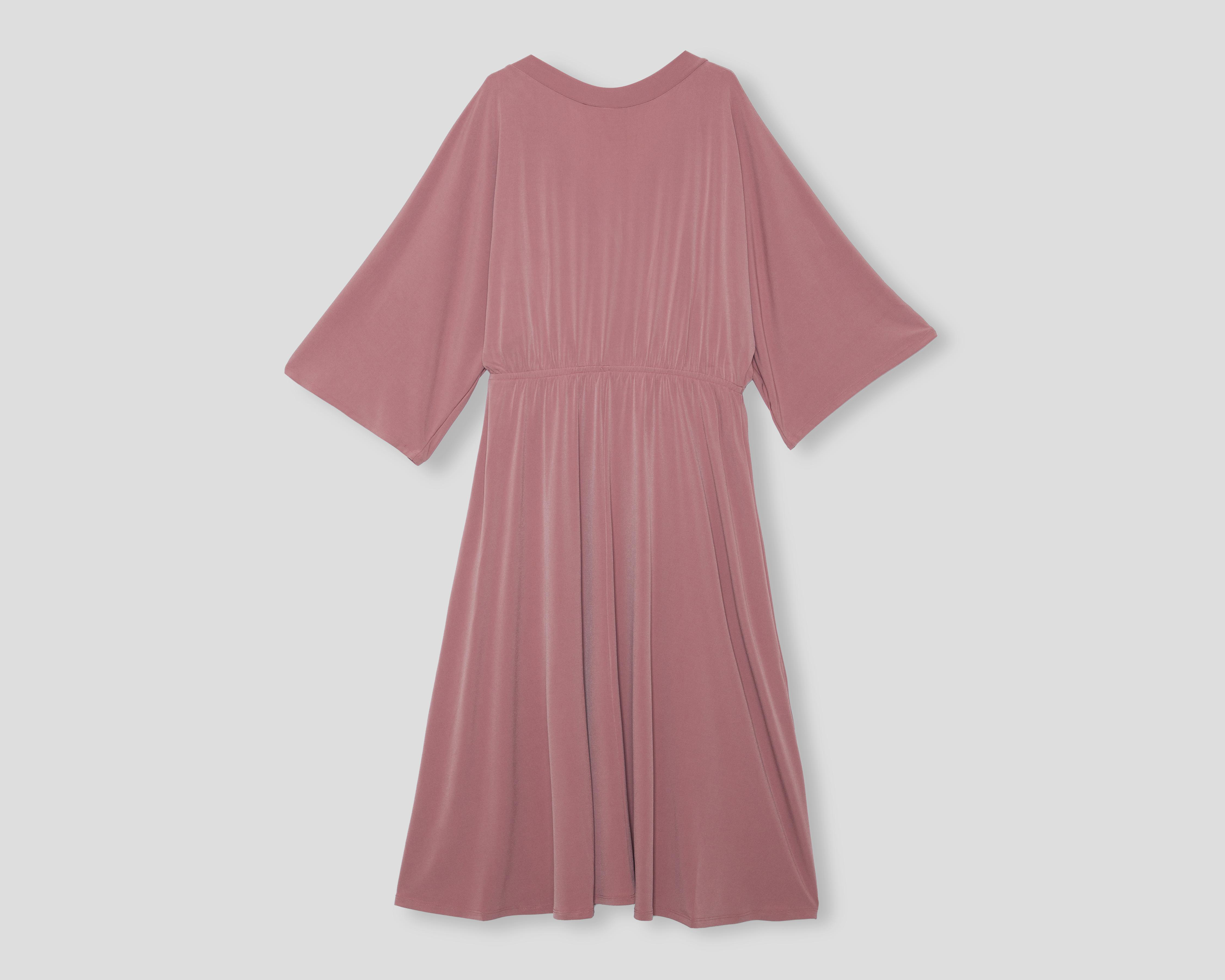 Foto 3 pulgar | Vestido de Coctel Sahara Rosa con Escote V para Mujer