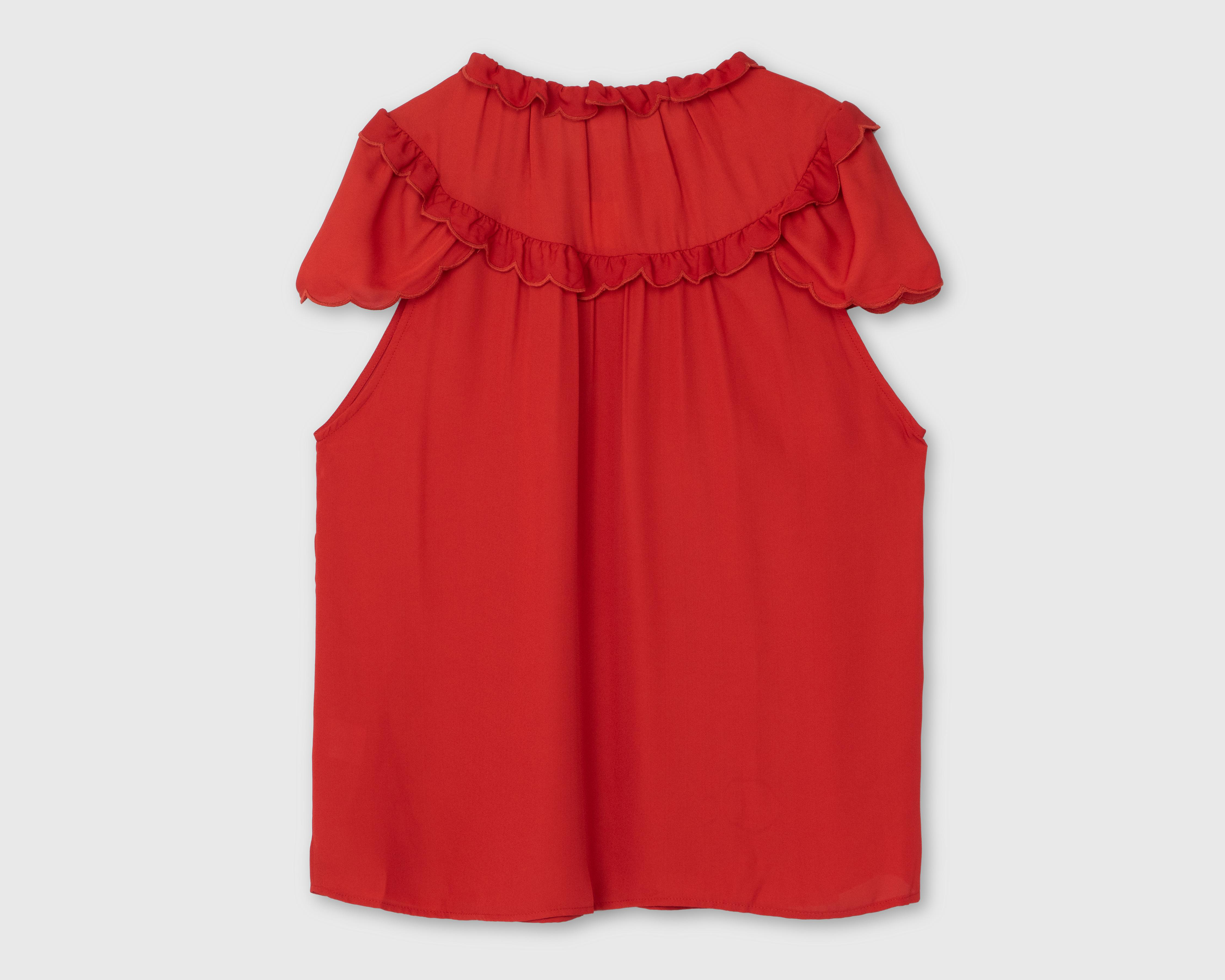 Foto 3 pulgar | Blusa Lady Sun con Olanes para Mujer