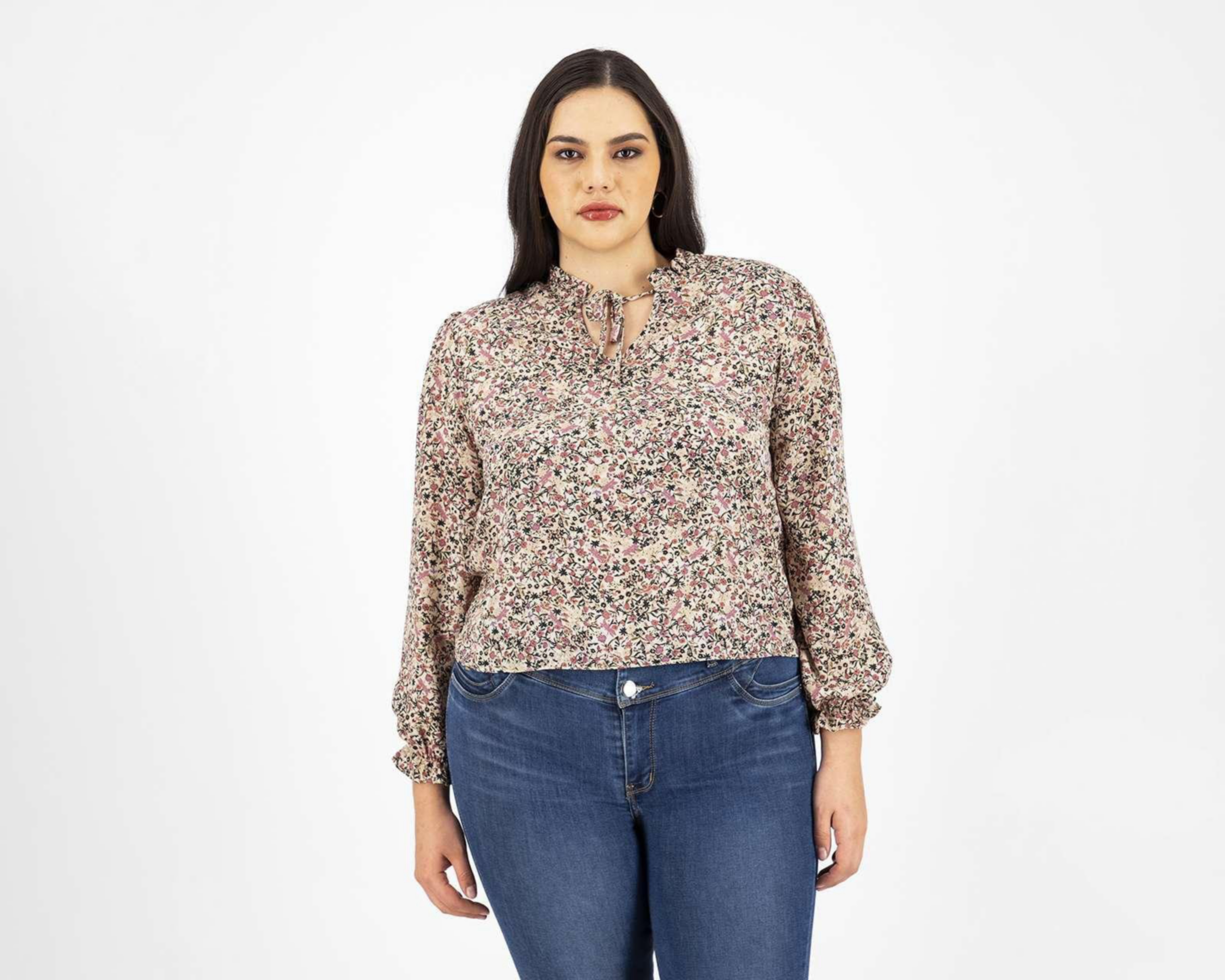 Foto 3 pulgar | Blusa Sahara Manga Larga Estampado Floral