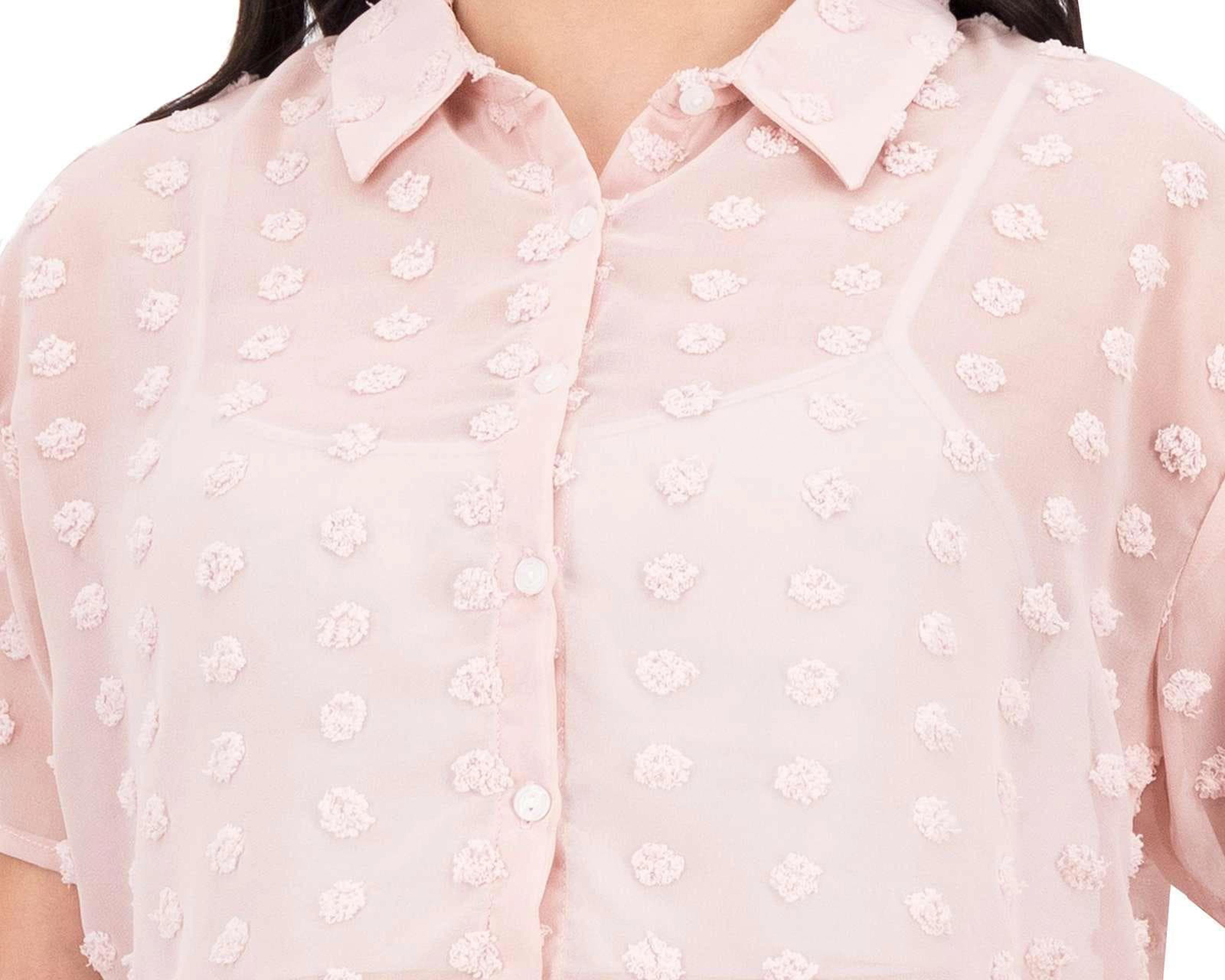Foto 4 | Blusa 18 Forever Manga Corta con Botones