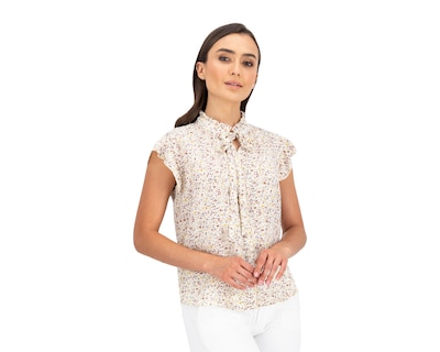 Foto 2 | Blusa Sahara Manga Corta Estampado Floral