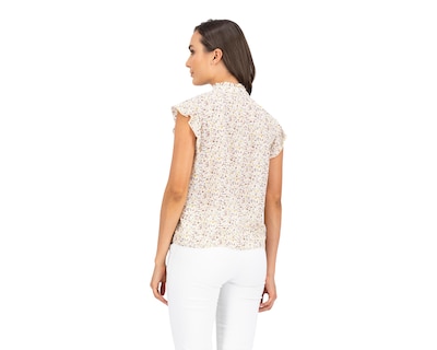 Foto 3 | Blusa Sahara Manga Corta Estampado Floral