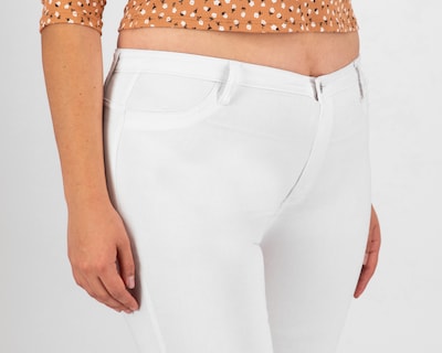 Foto 4 | Pantalón 18 Forever Skinny Fit Blanco